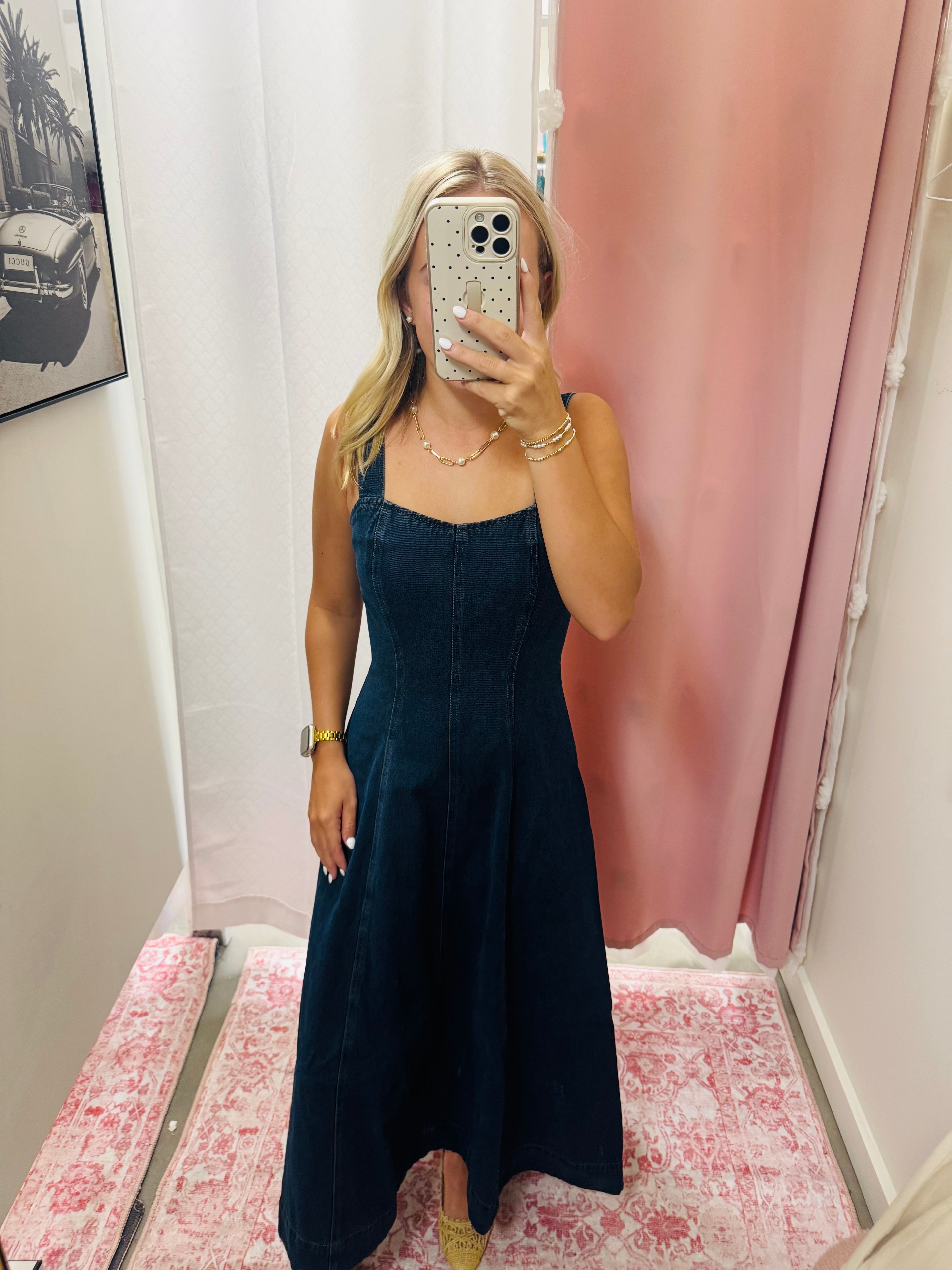 Simple in Denim Dress