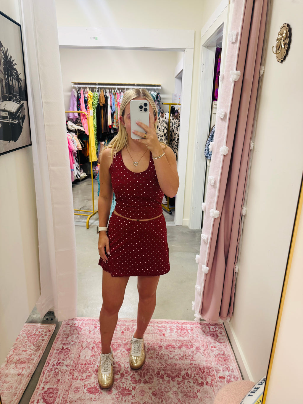 Cherry Polka Dot Set