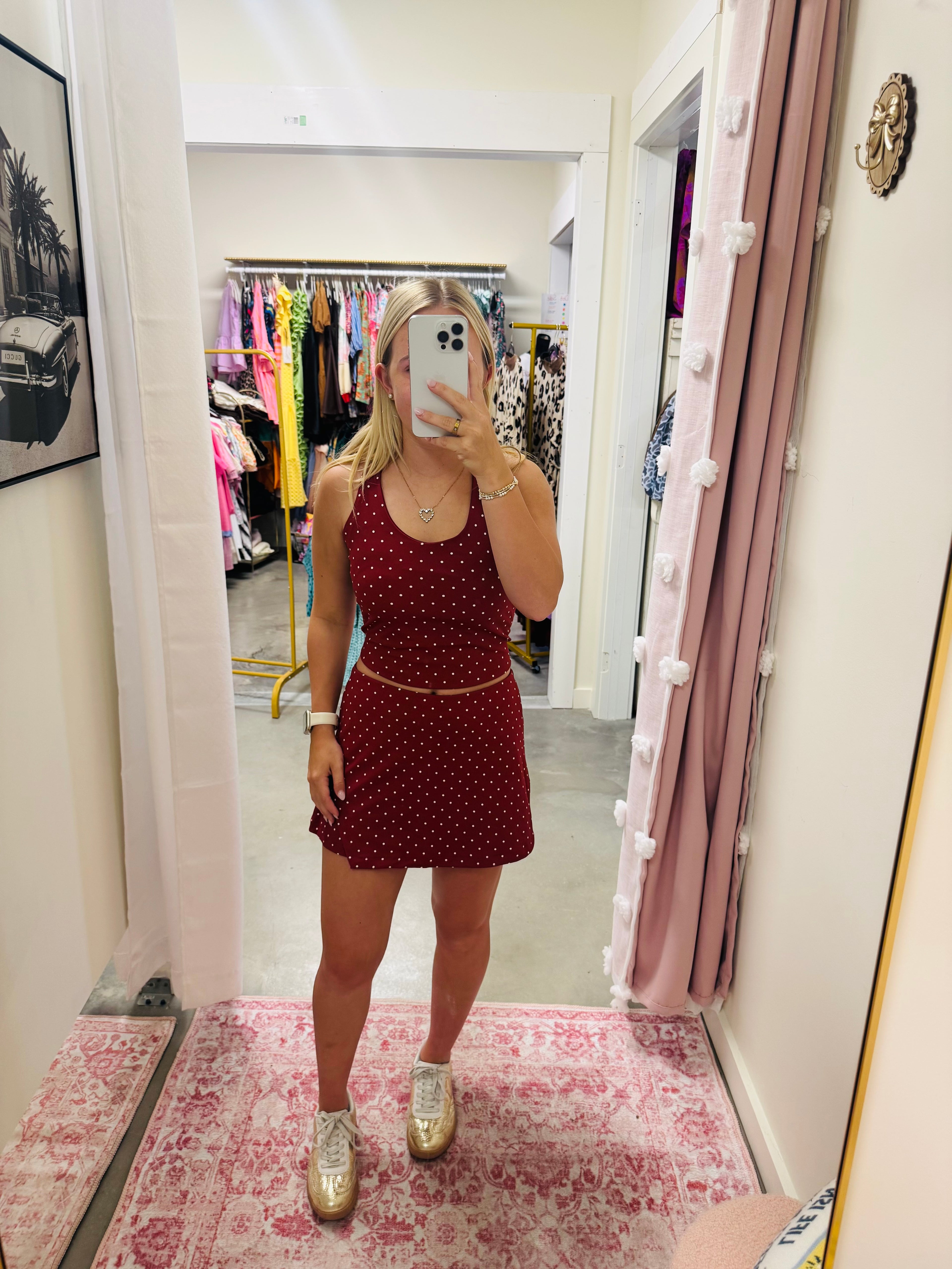 Cherry Polka Dot Set