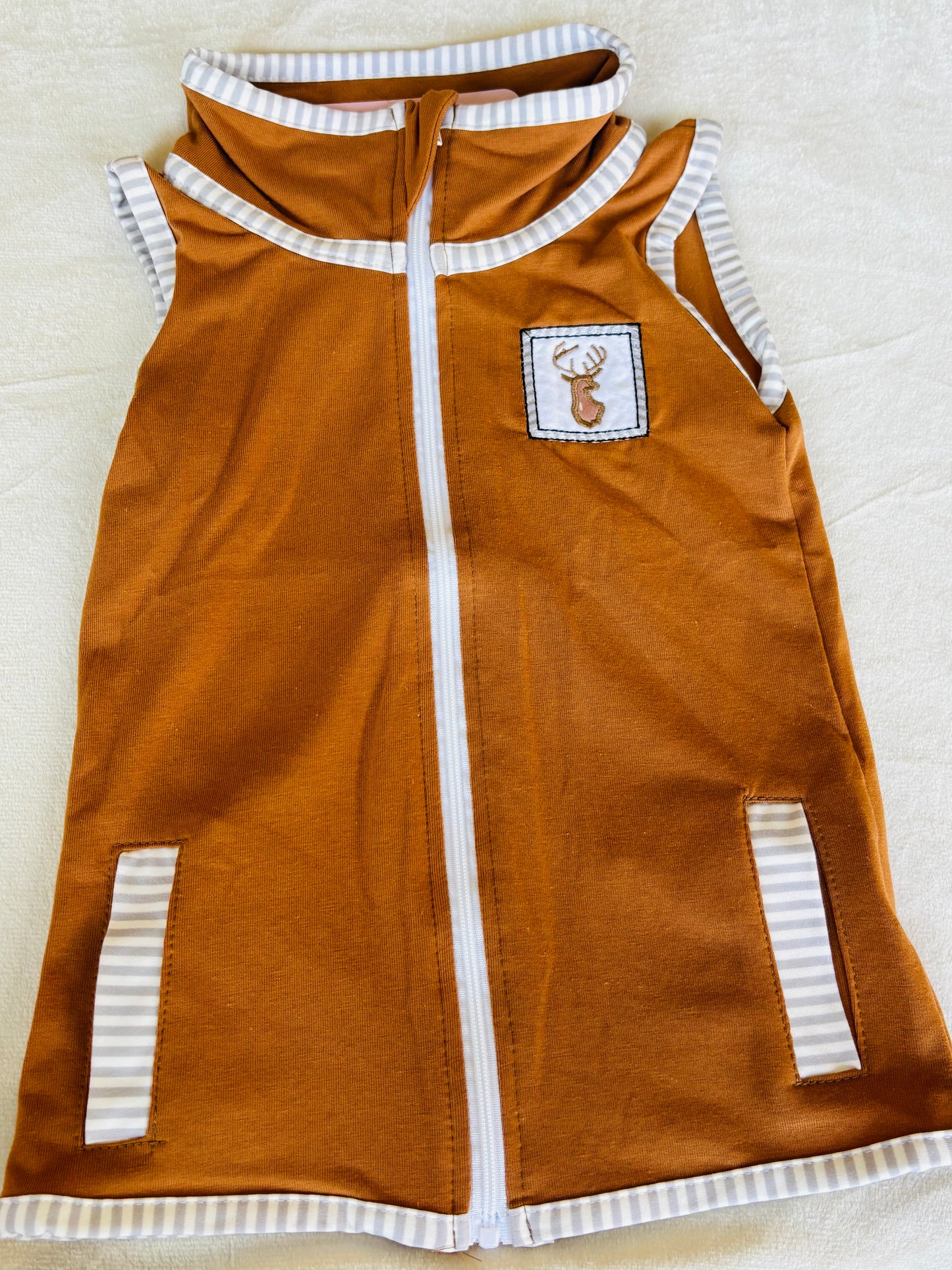Brown Boy Cotton Vest