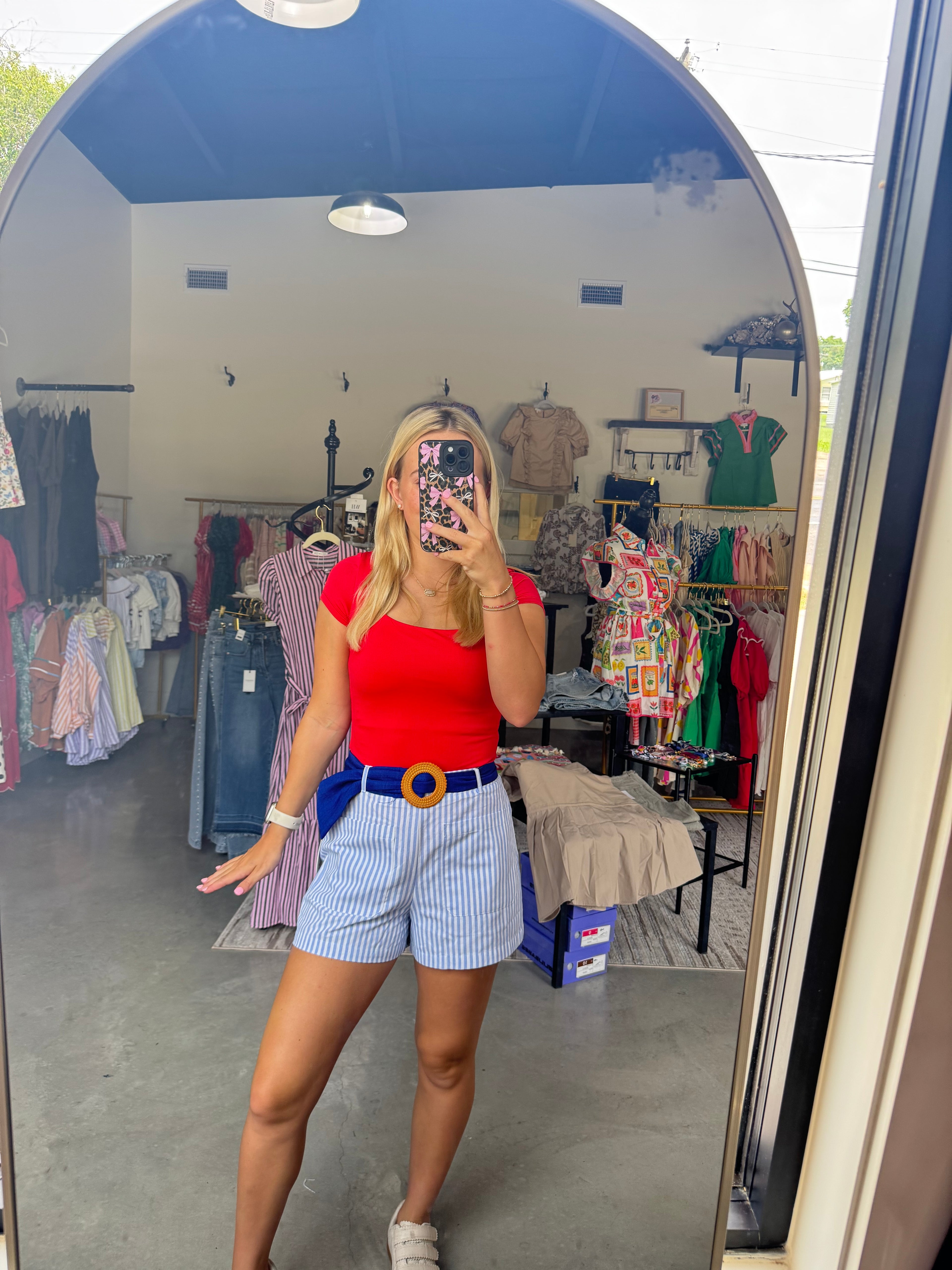 Red Double Lined Bodysuit