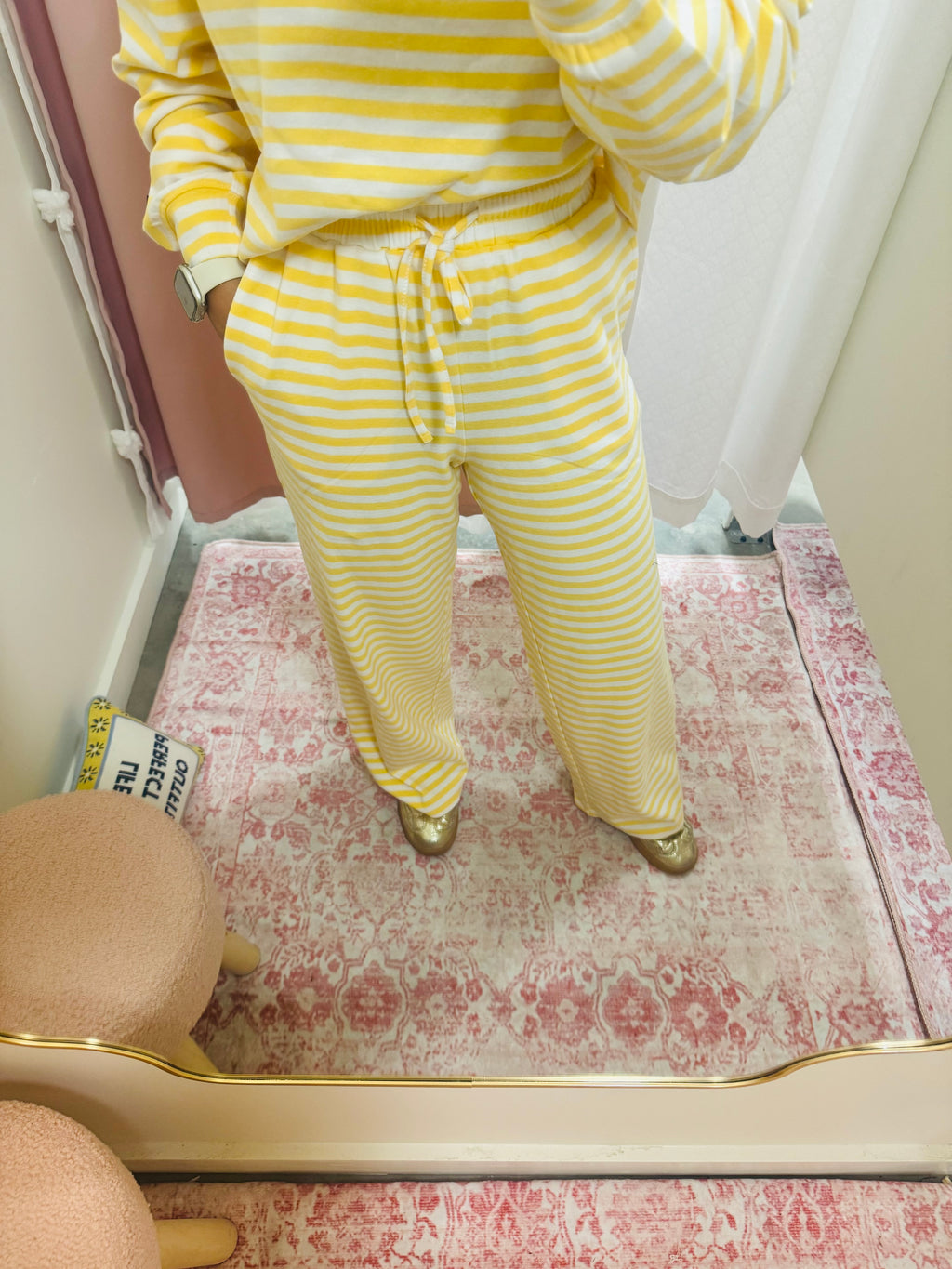 Lulu Mac Golden Yellow Stripe Pants