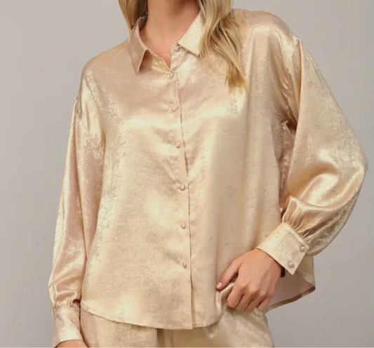 Gold Dress Top