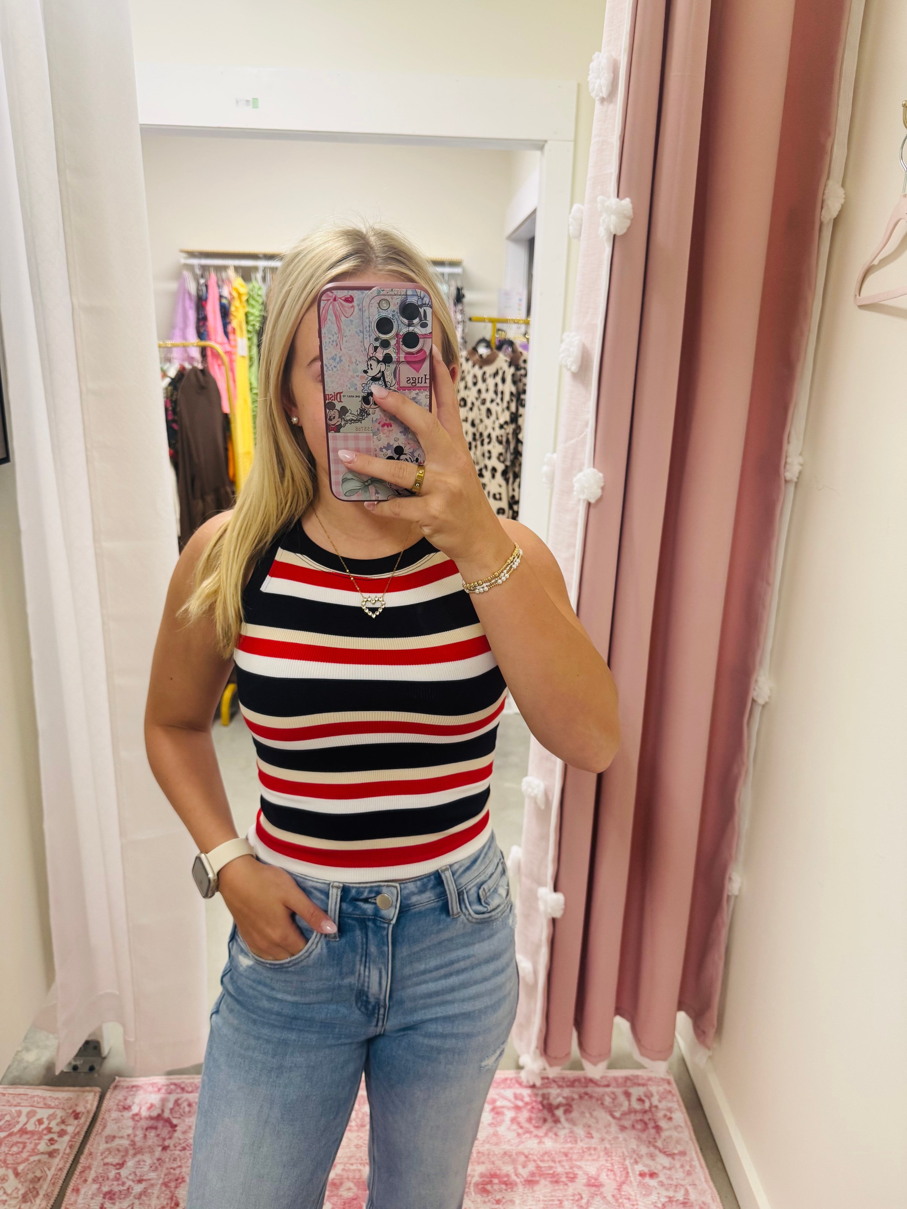 USA Ribbed Striped Top