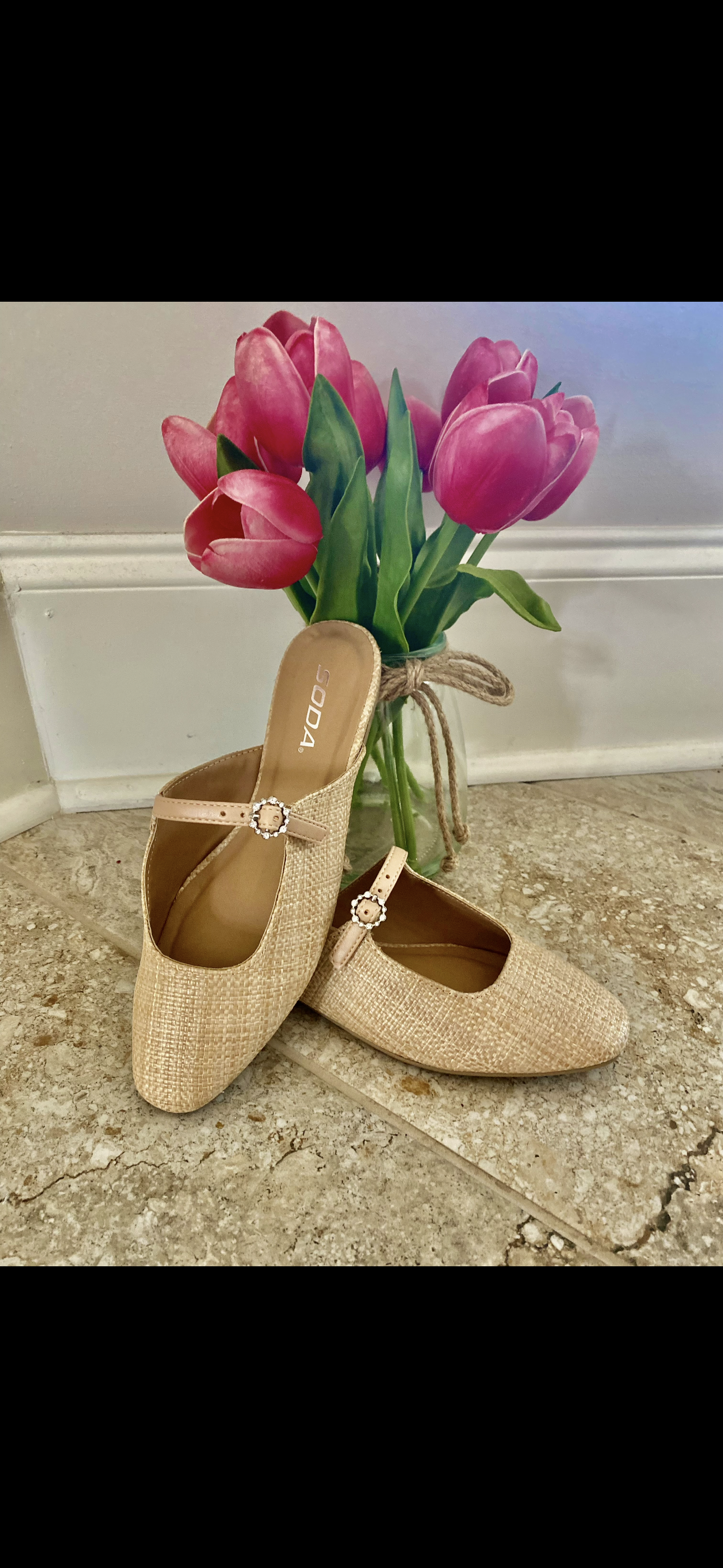 Natural Flat Mule
