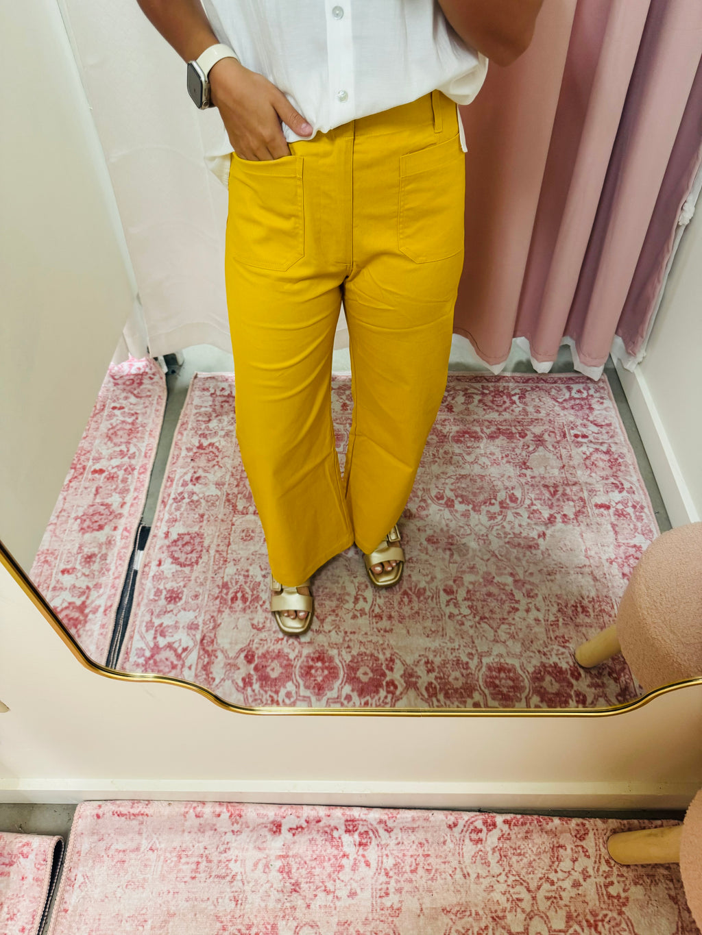 Gold Front Pocket Pants