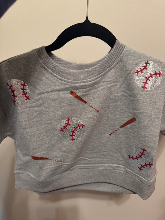 Youth Play Ball Cropped Shirt