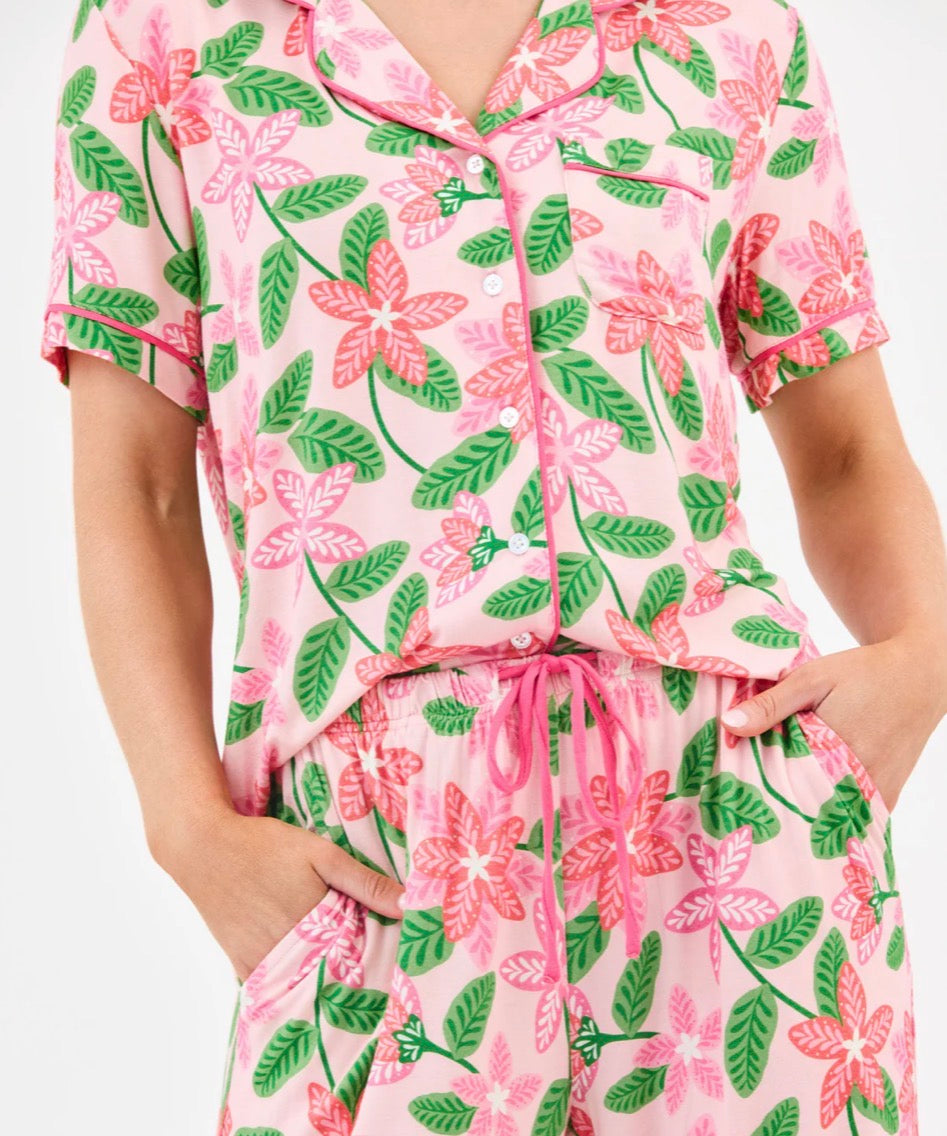 Mary Square Pink Cotton Pjs