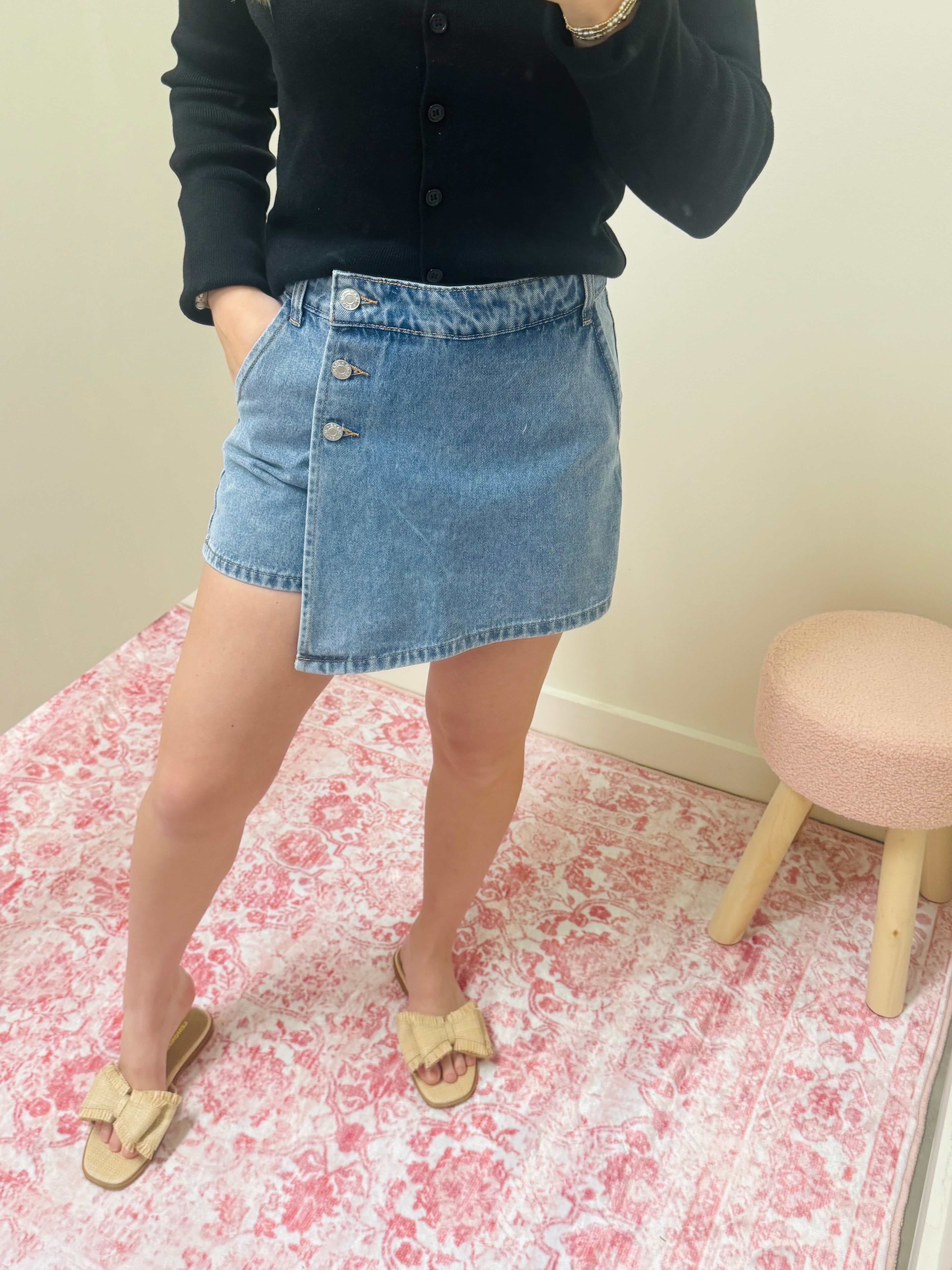 Denim Skort