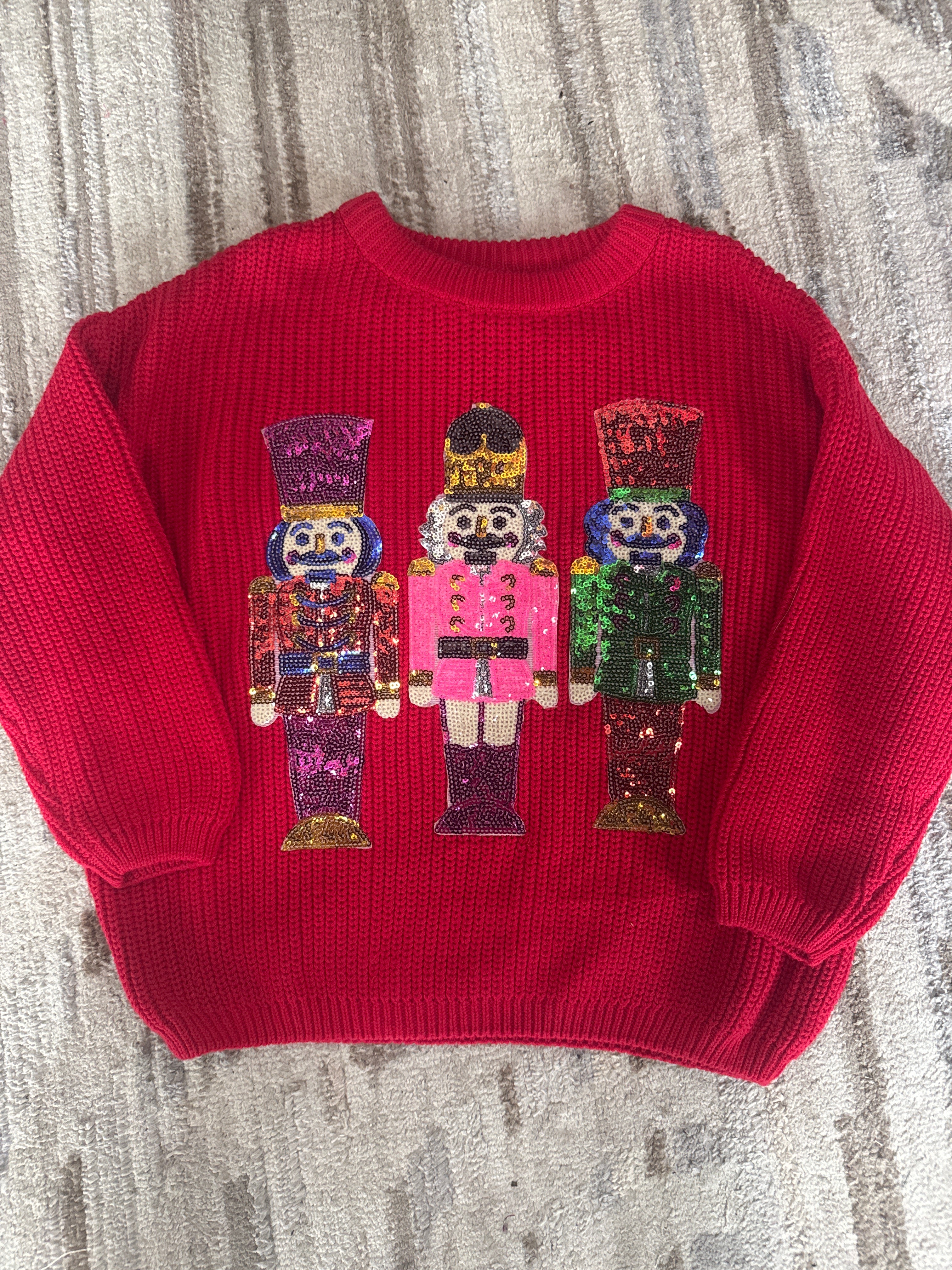 Red Nutcracker Knit Sweater