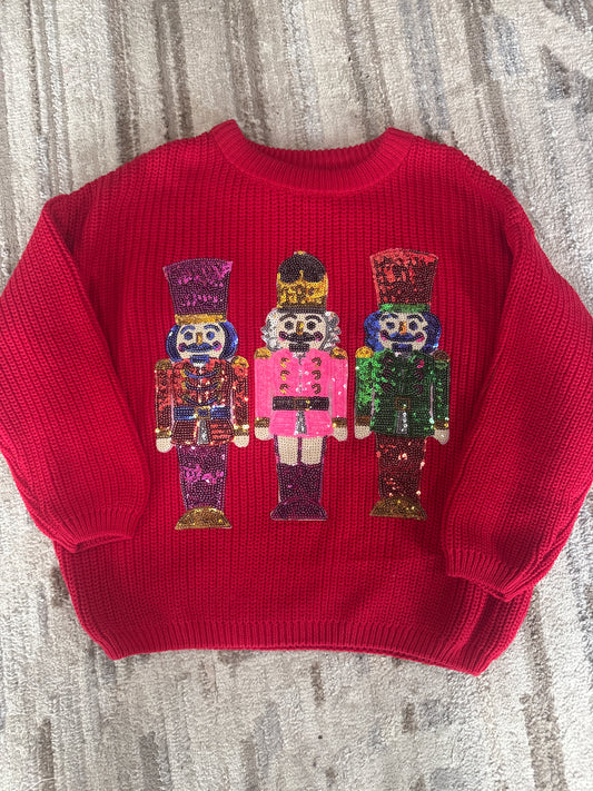 Red Nutcracker Knit Sweater