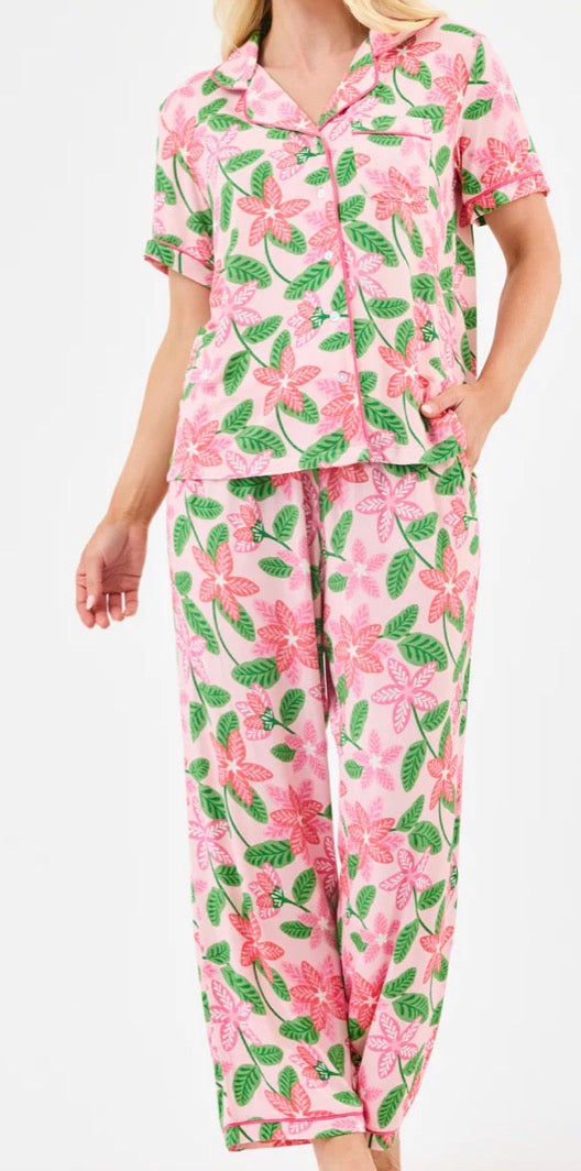 Mary Square Pink Cotton Pjs