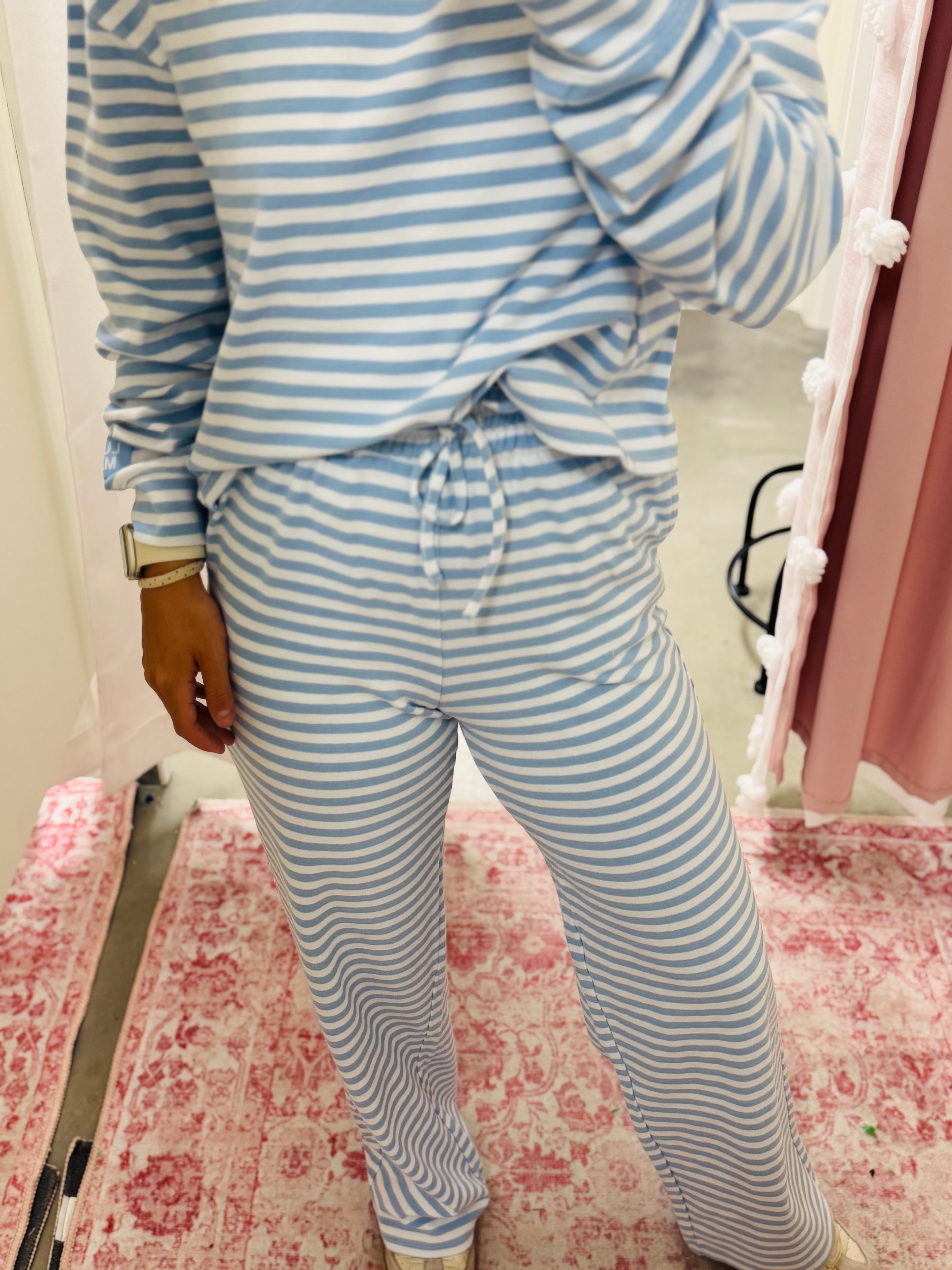 Lulu Mac Blue Stripe Pants