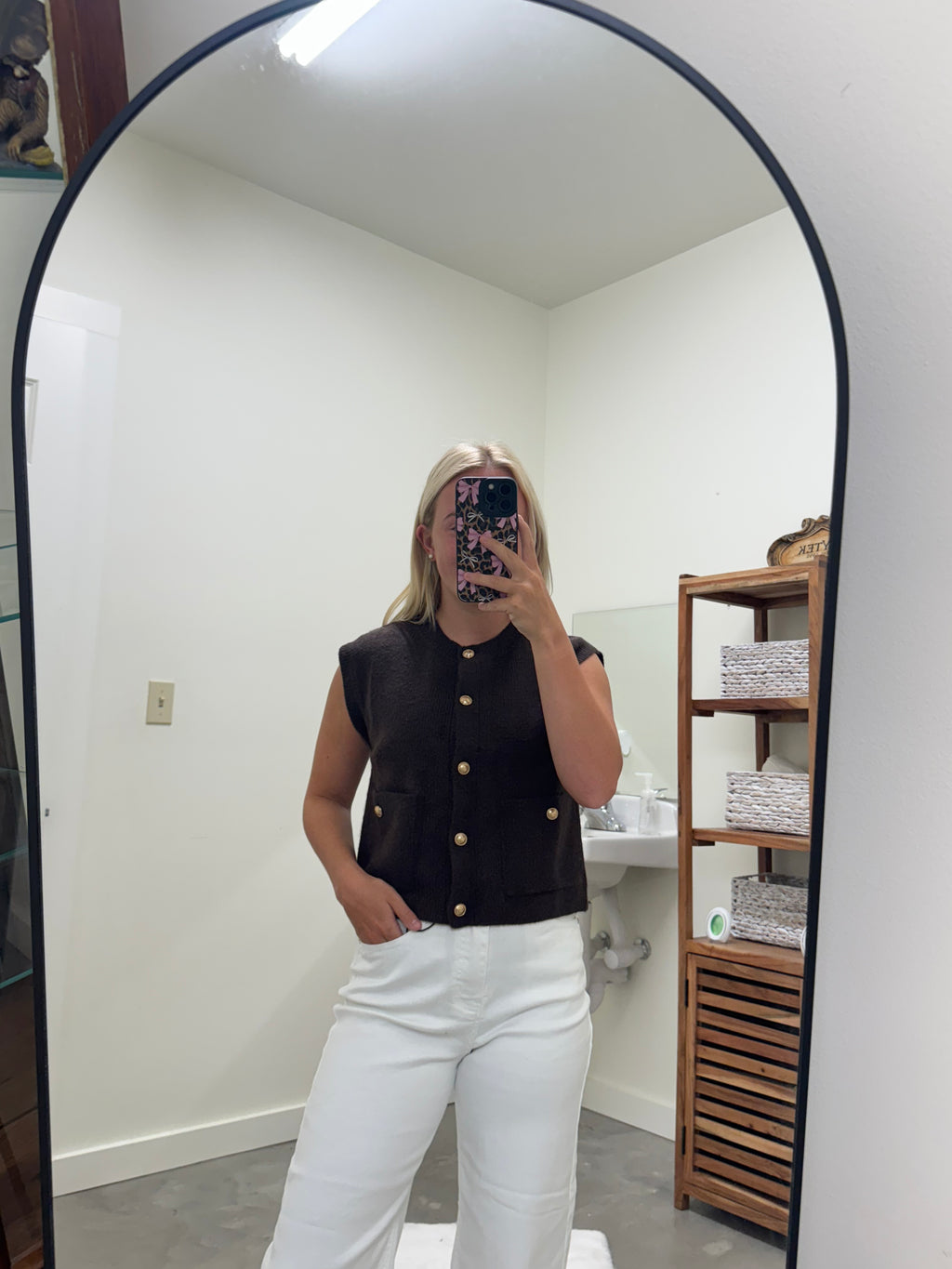 Chocolate Knitted Vest