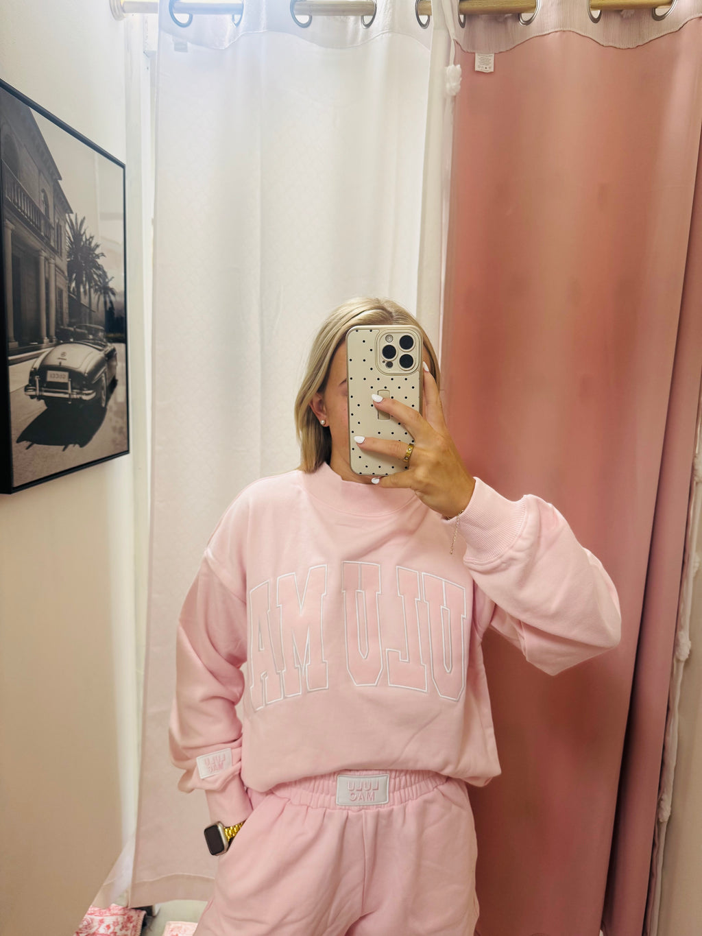 Lulu Mac Pink Mockneck