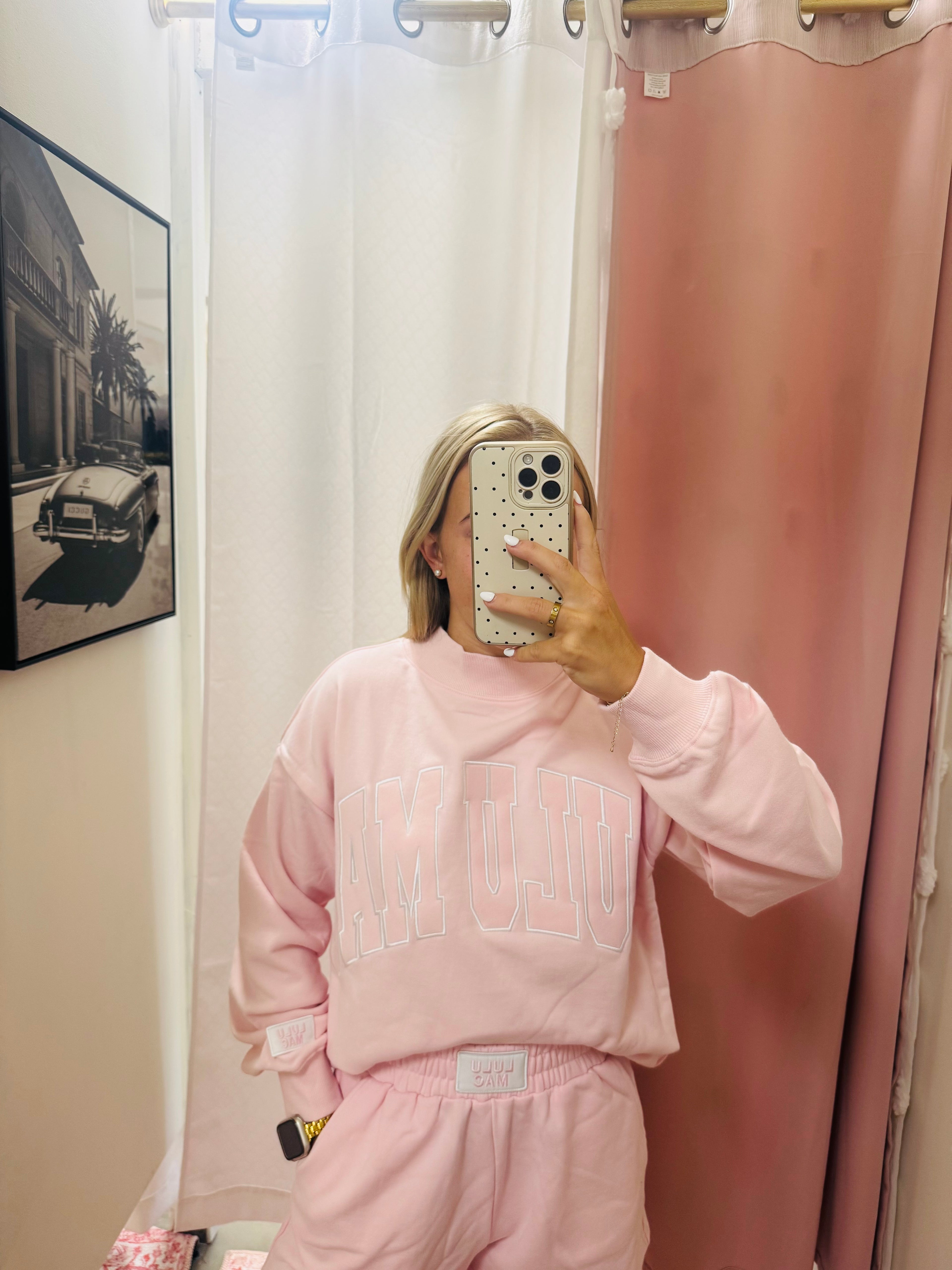 Lulu Mac Pink Mockneck