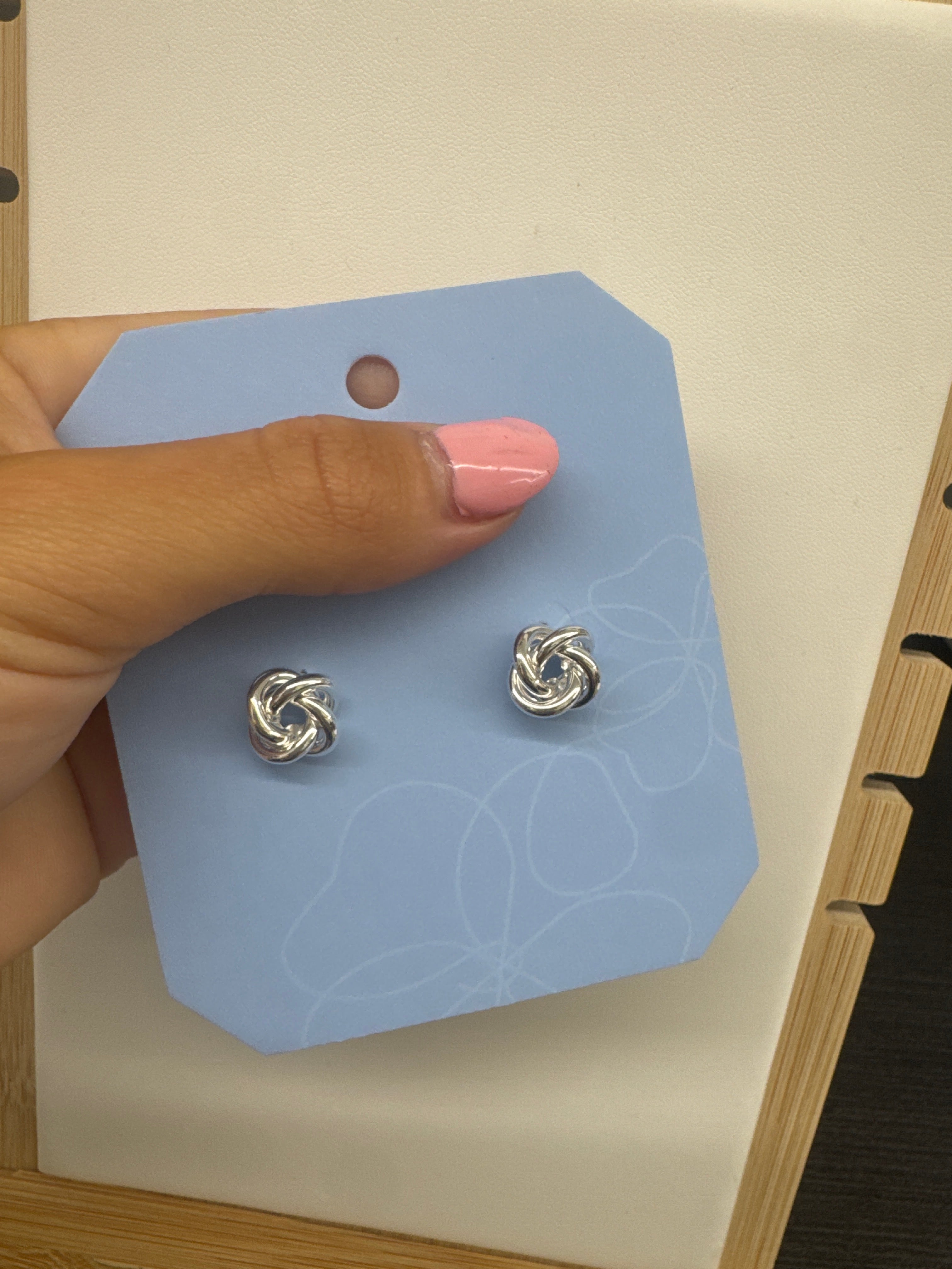 Knot Stud Silver