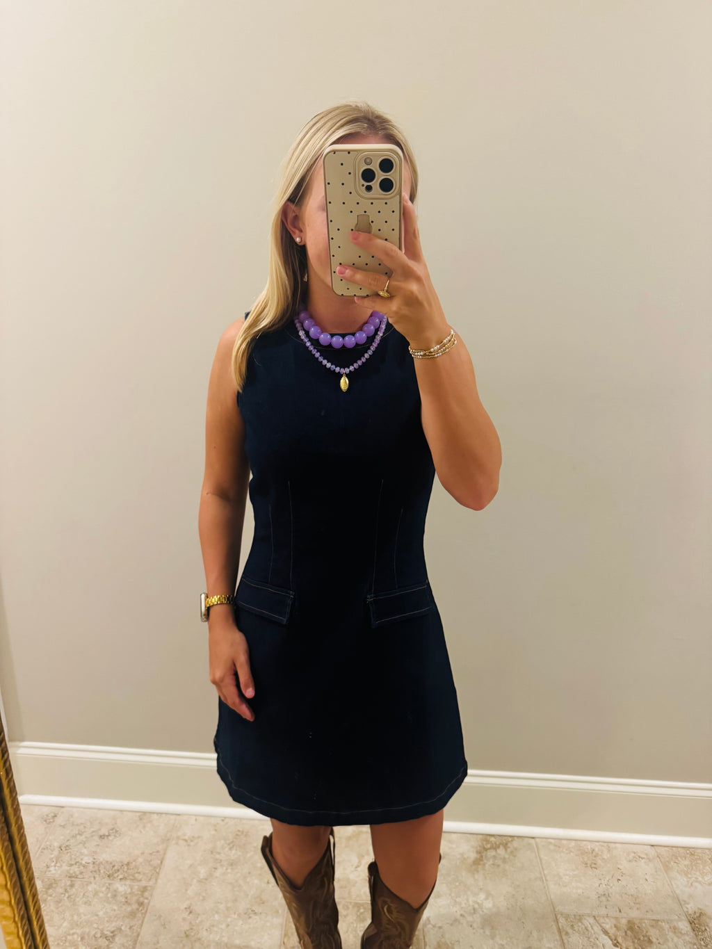 Dark Denim Mini Dress