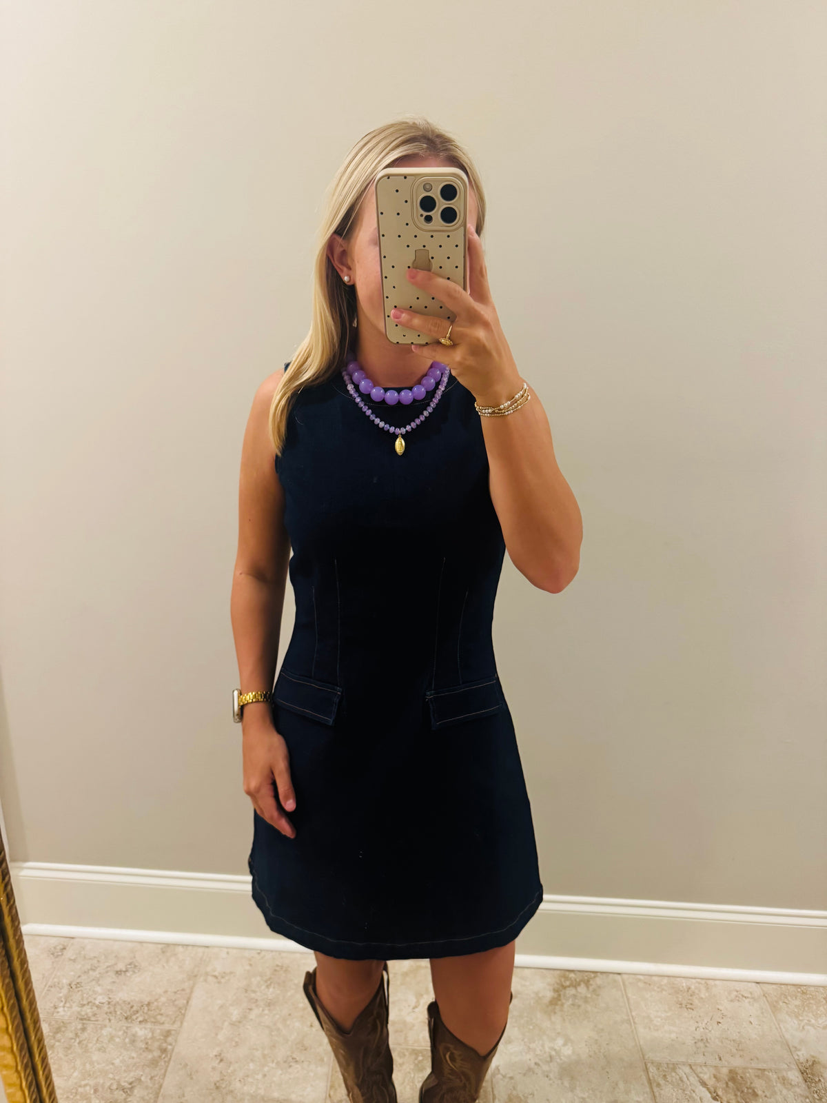 Dark Denim Mini Dress