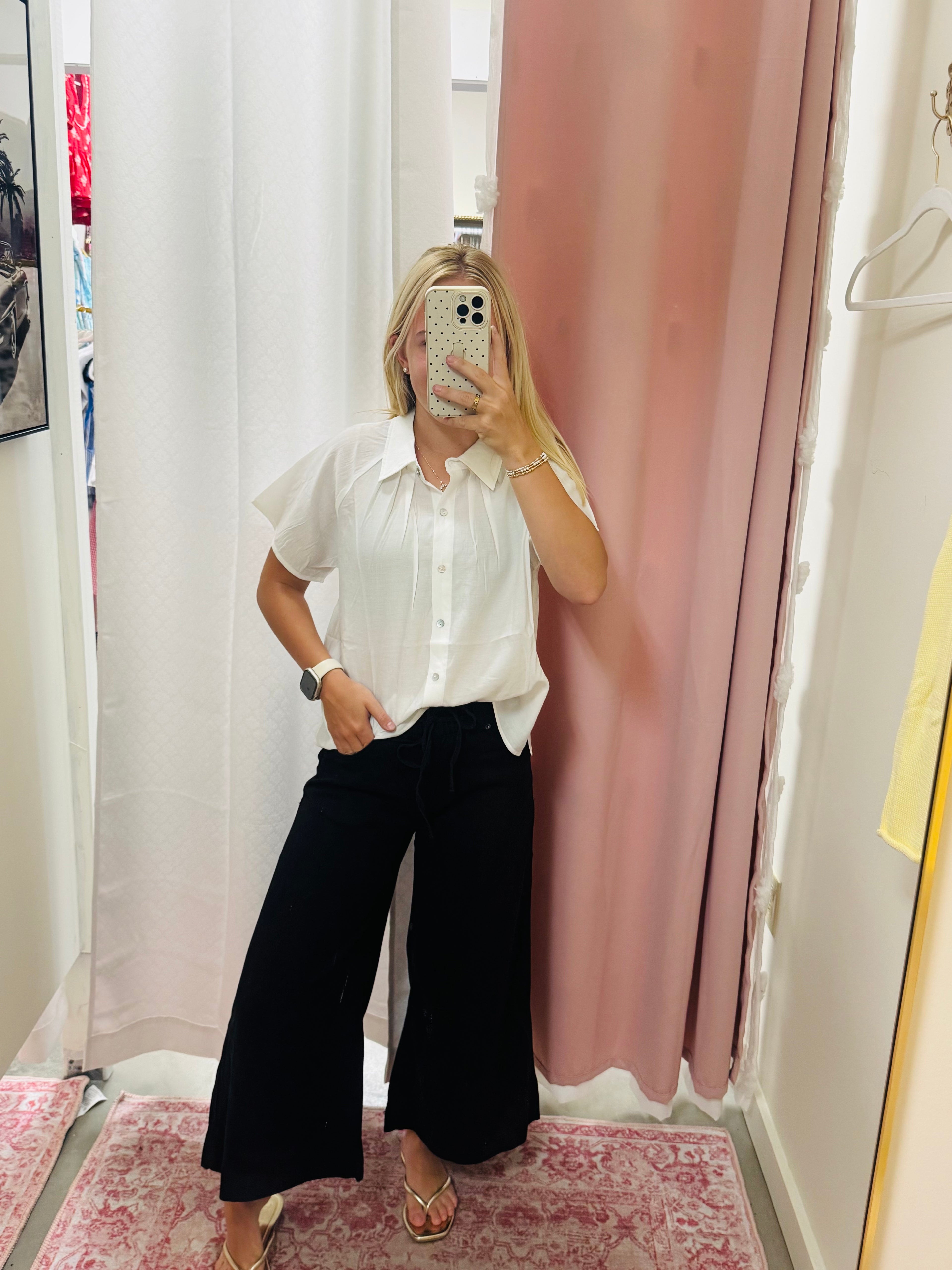 Cropped Black Jogger Jeans