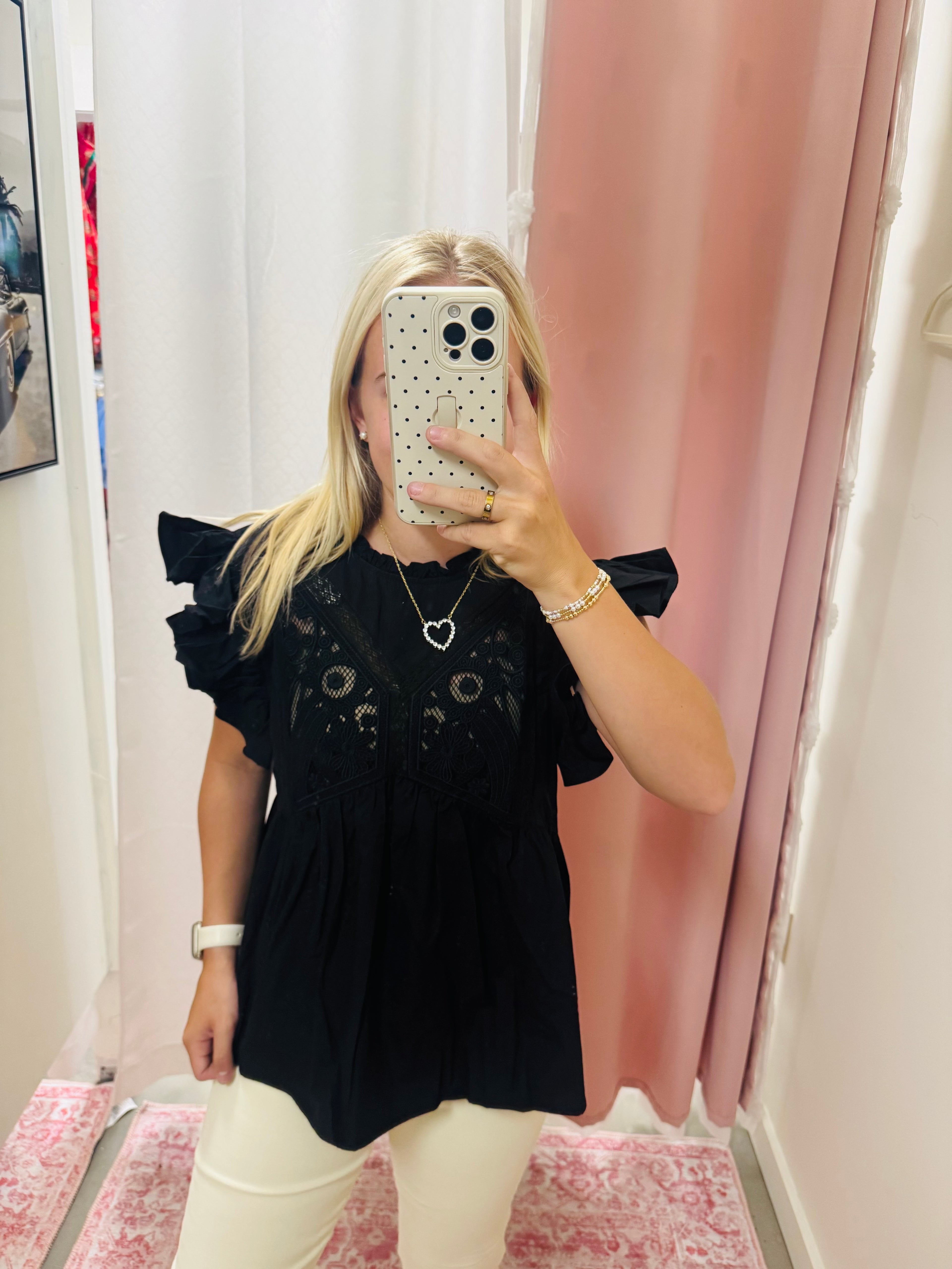 Black Lace Top