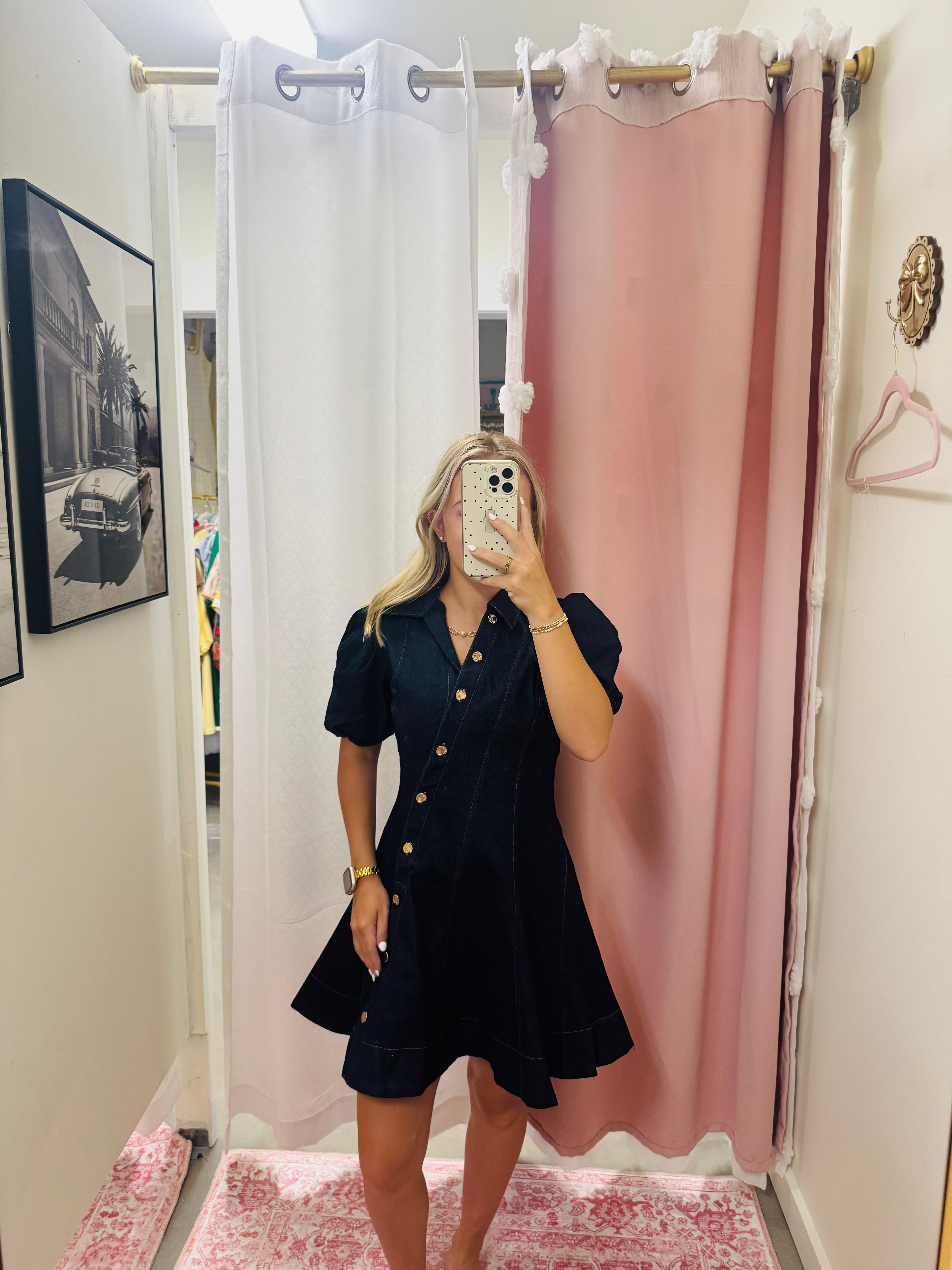 Dark Denim Mini Dress