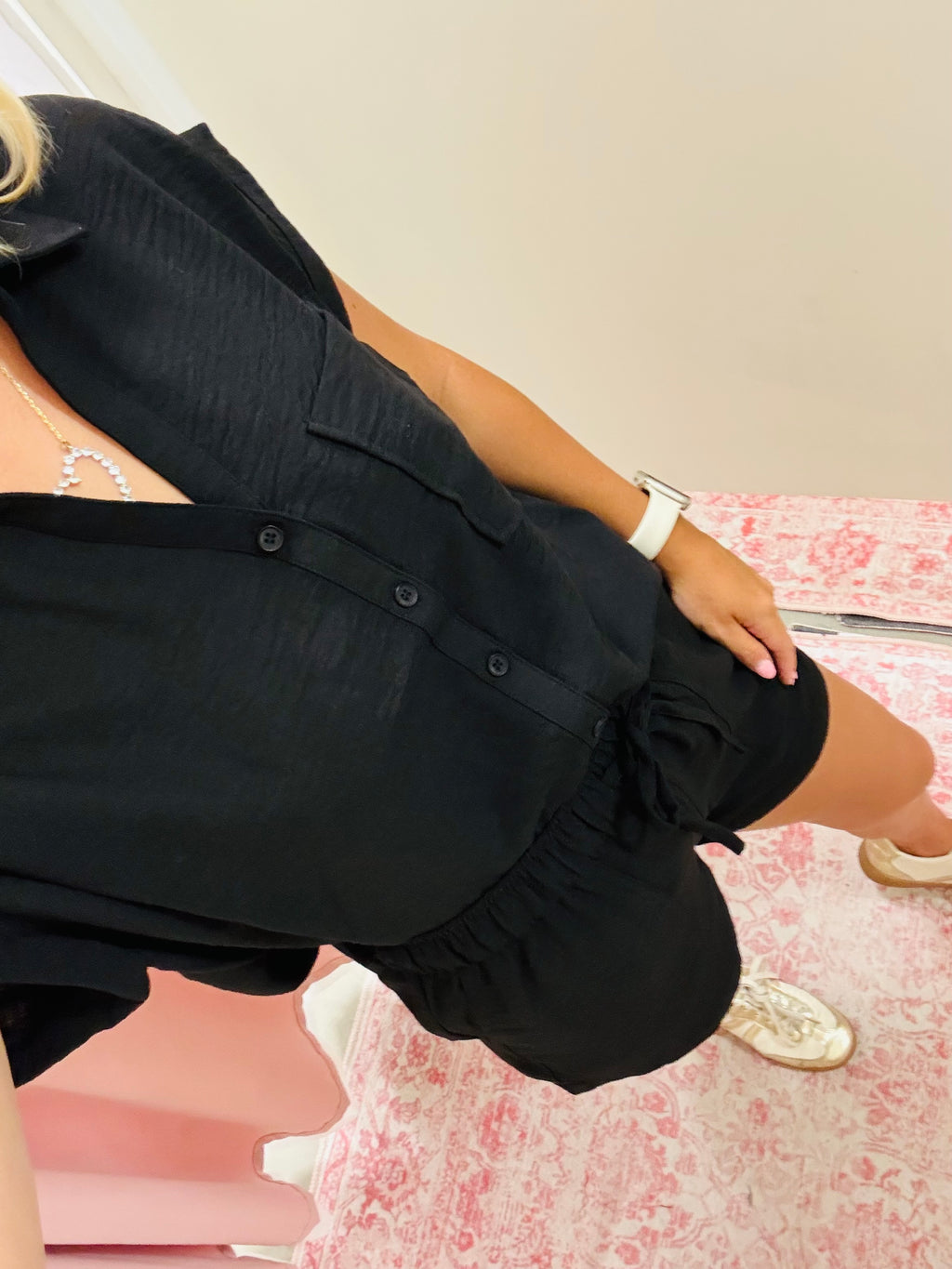 Black Linen Set