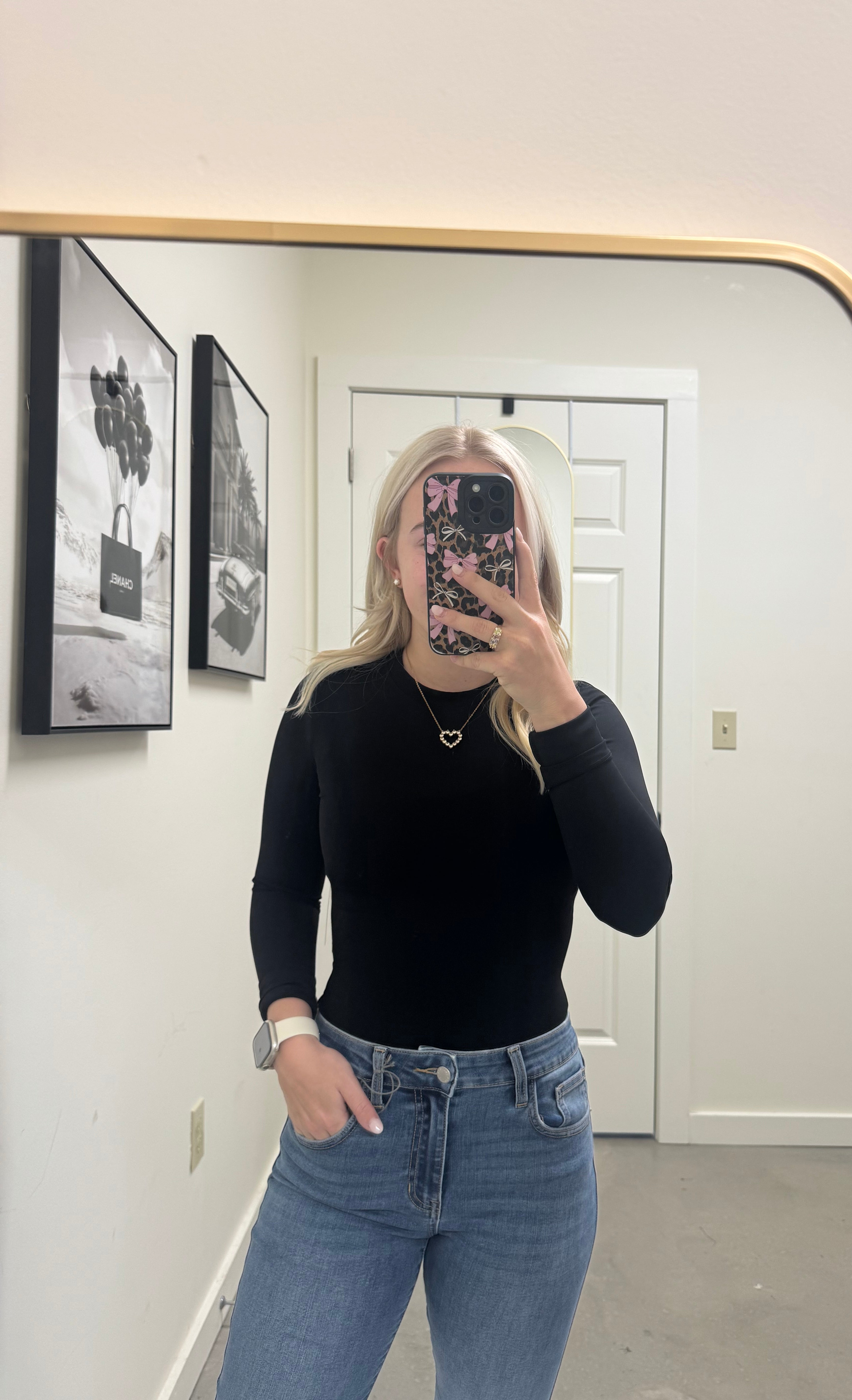 Black Soft-stream Fitted Long Sleeve