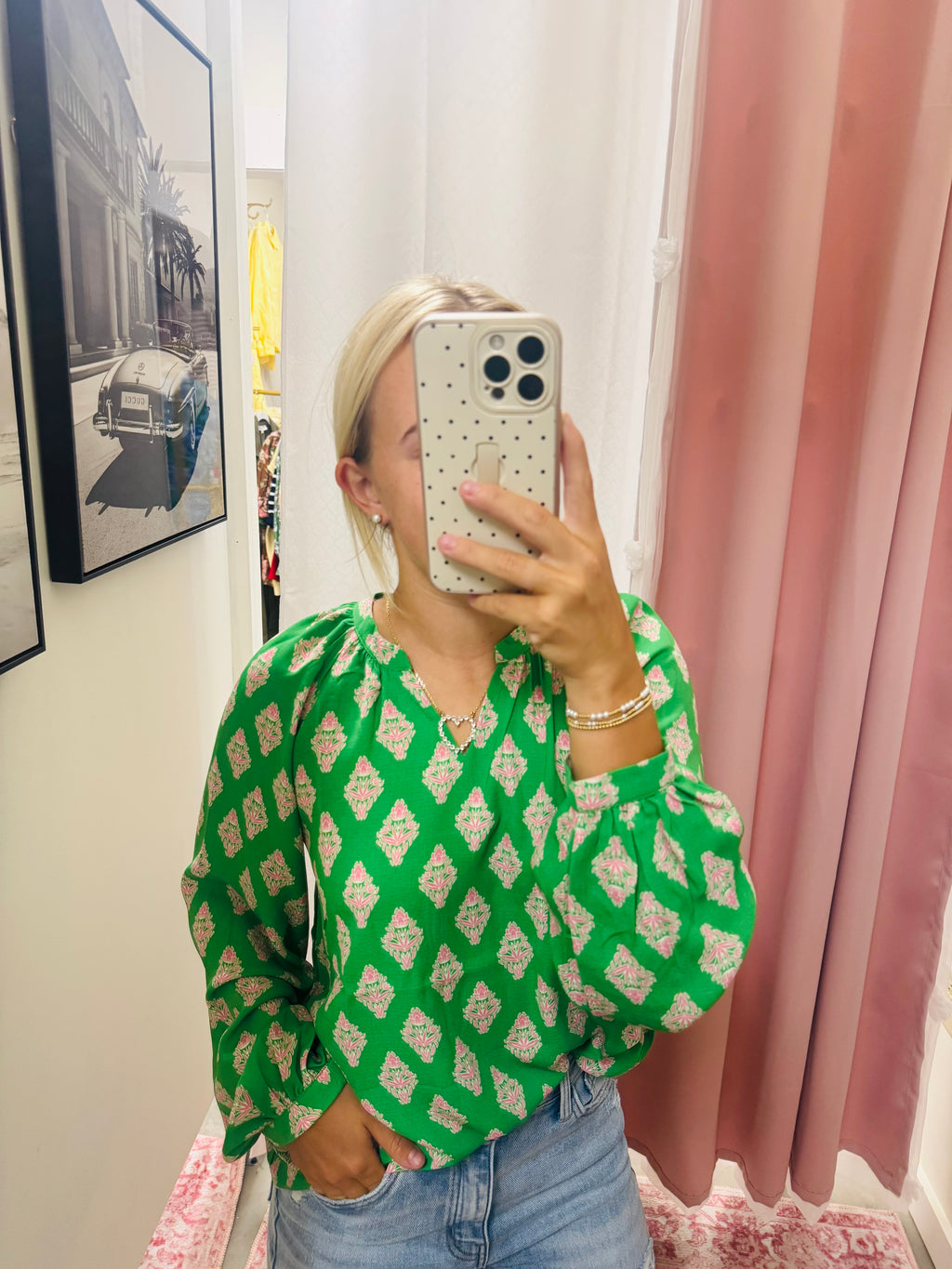 Green and Pink Long Sleeve