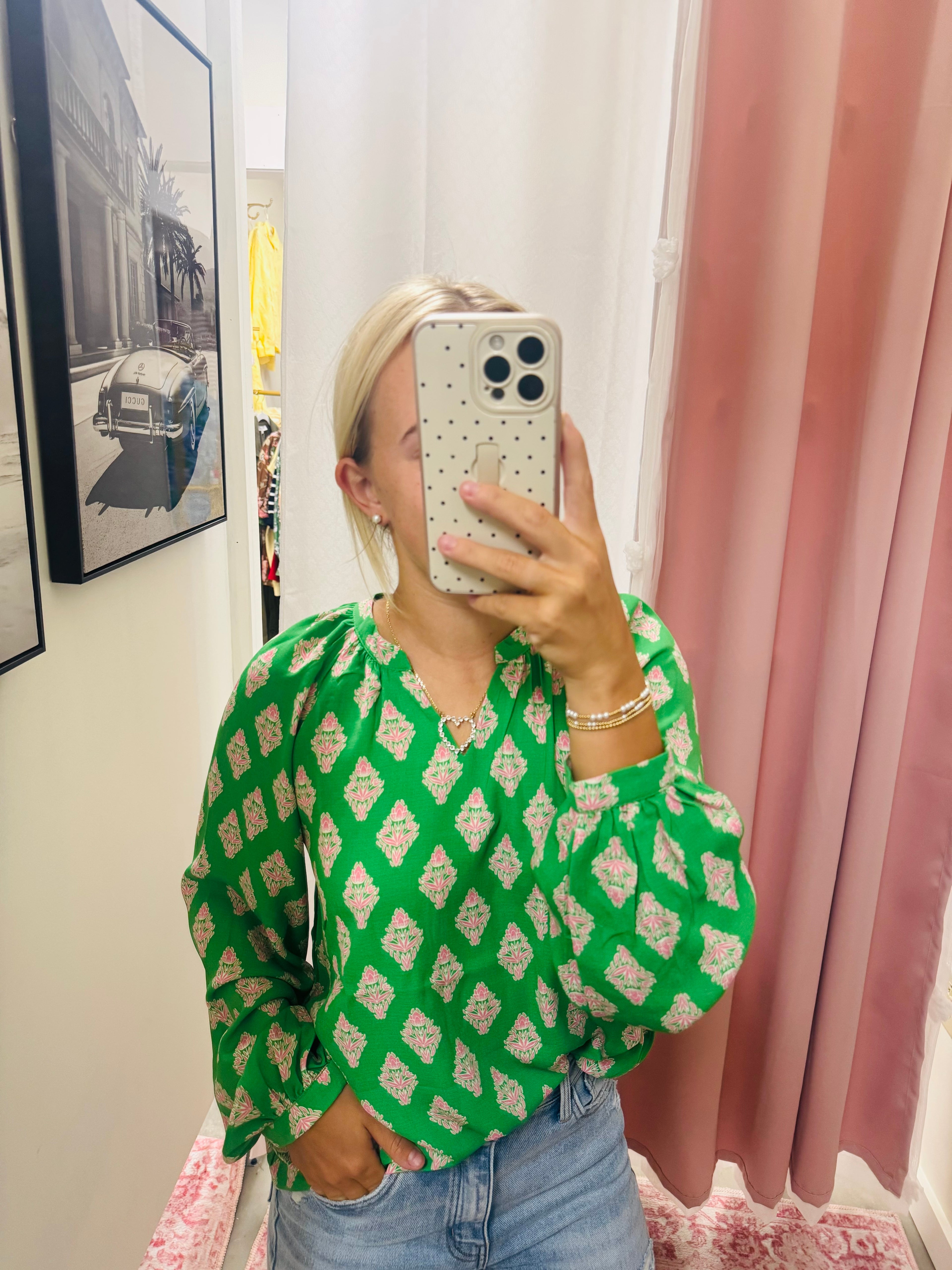 Green and Pink Long Sleeve