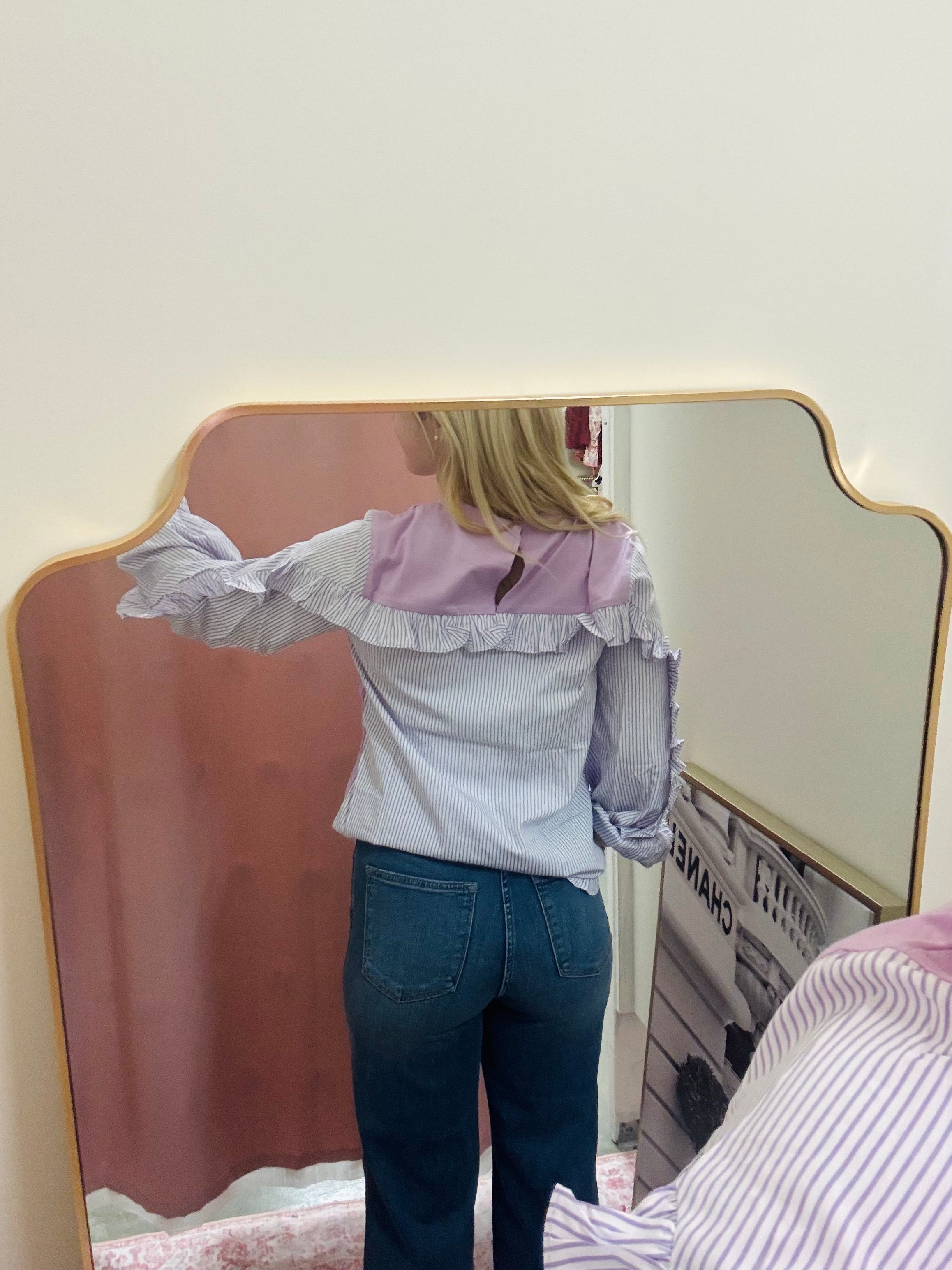 Stripe Poplin Long Sleeve