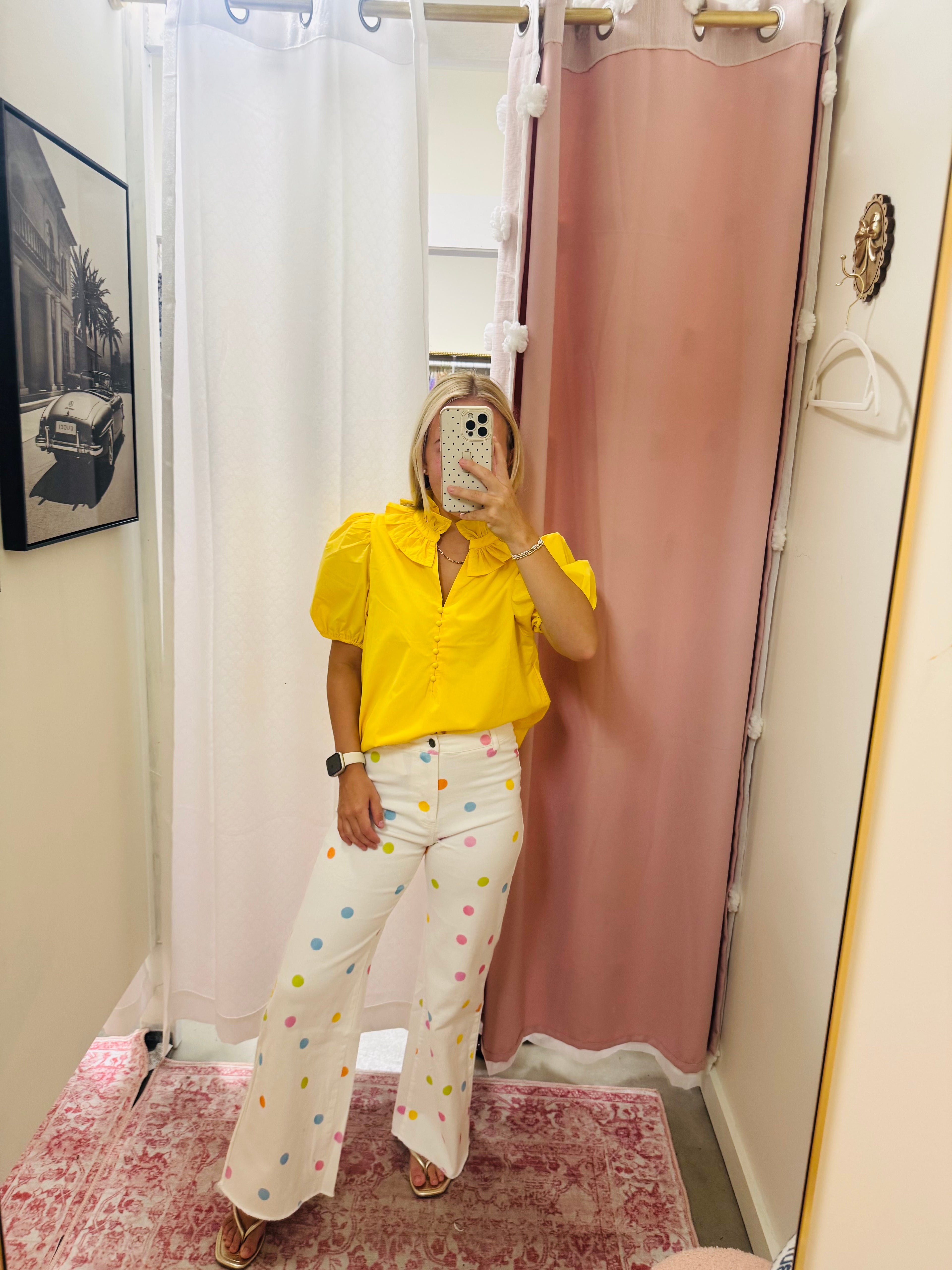 Colorful Polka Dot Jeans