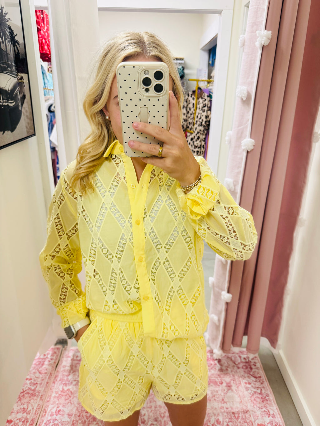 Yellow Eyelet Set
