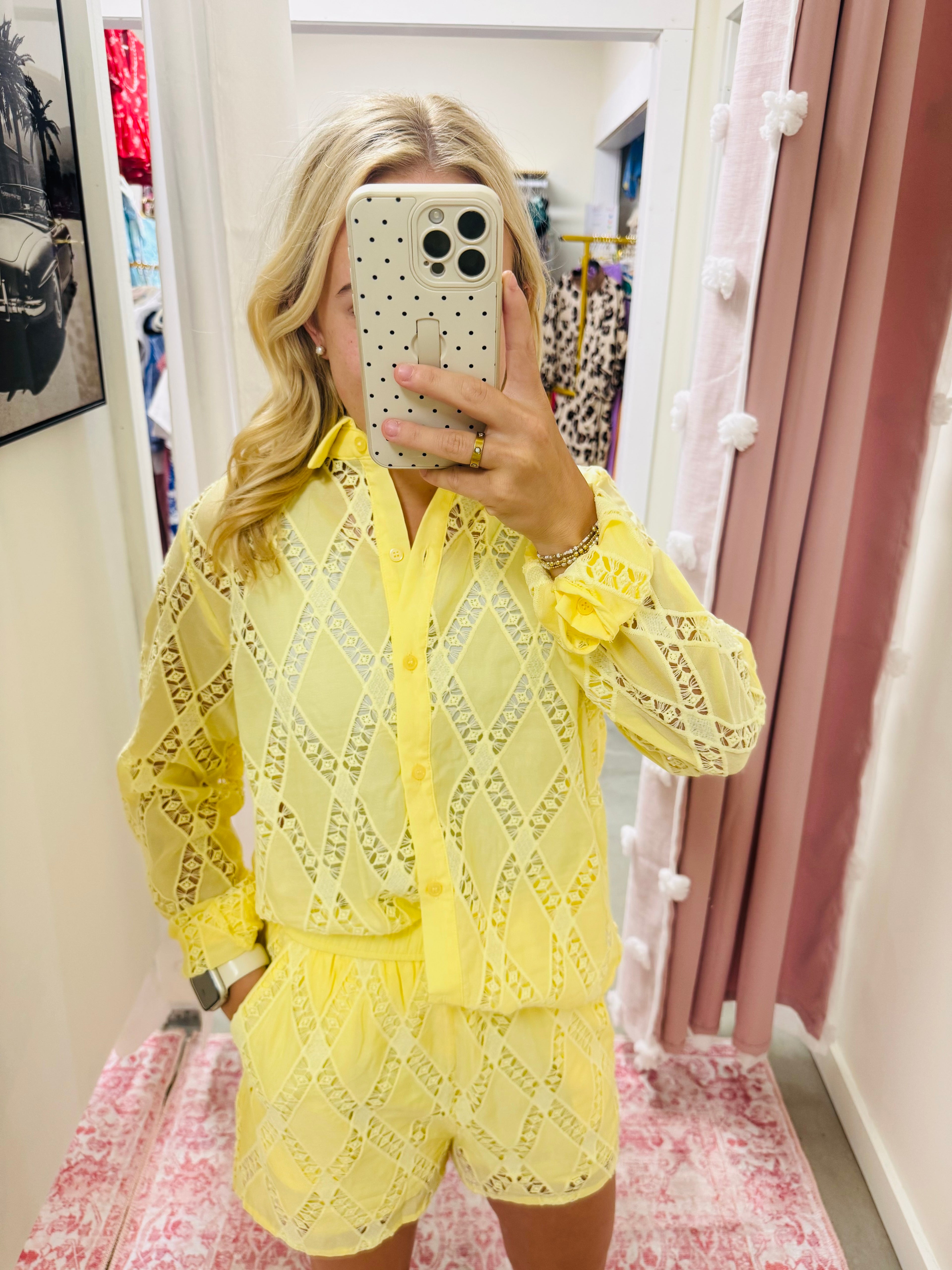 Yellow Eyelet Set