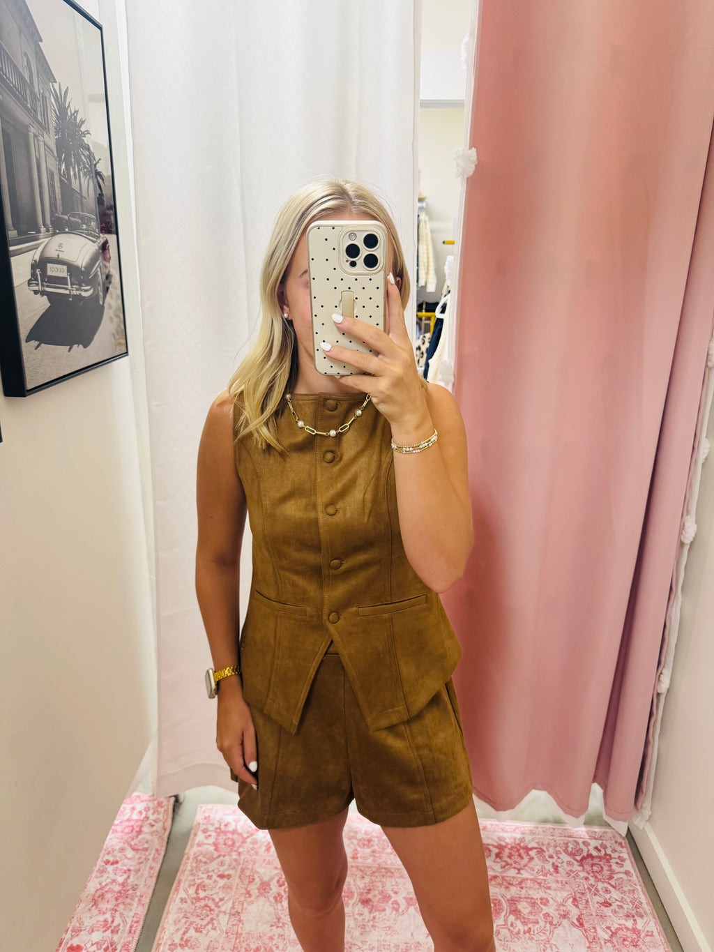 Brown Suede Set