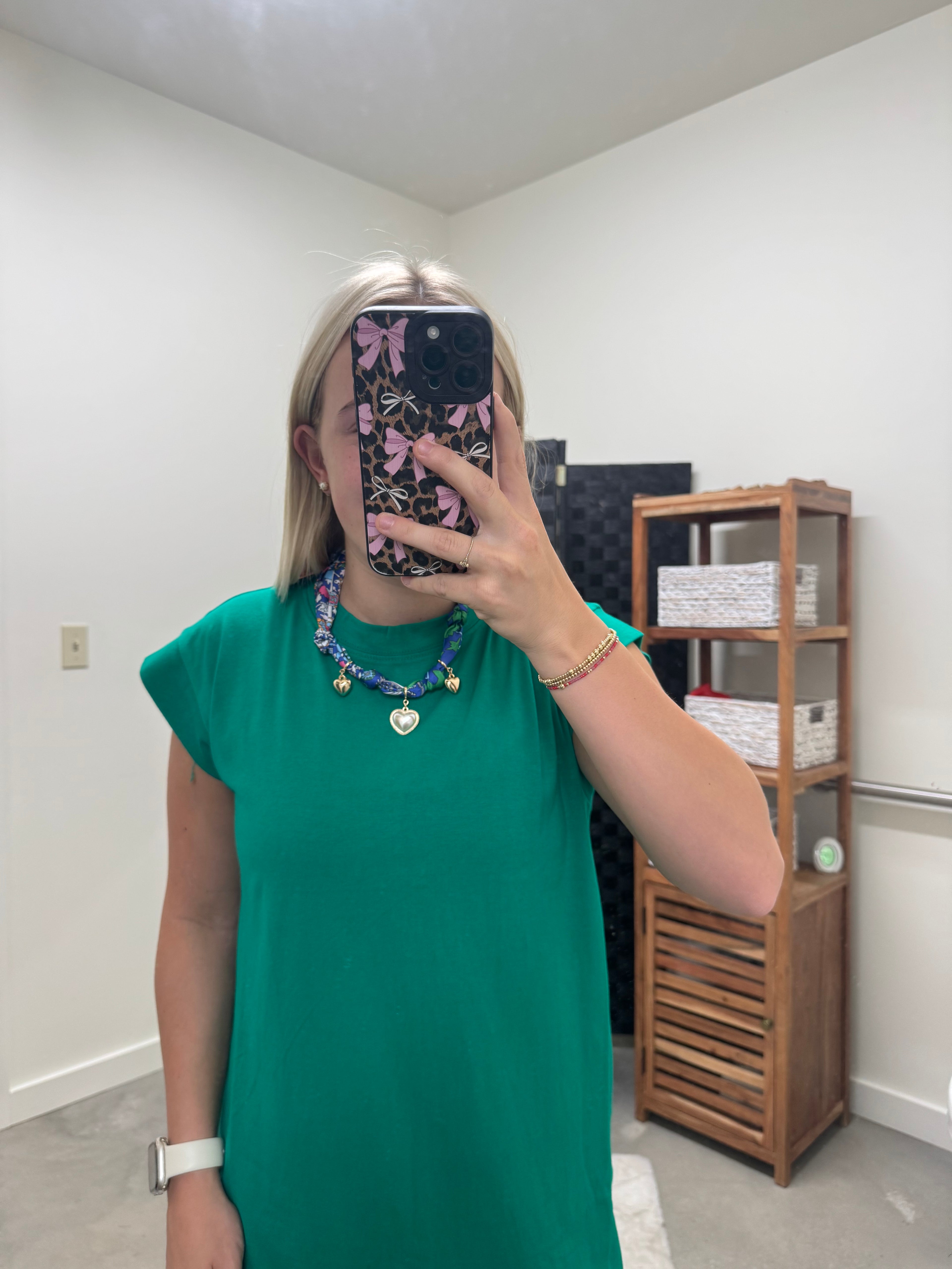 Kelly Green Maxi Cotton Dress