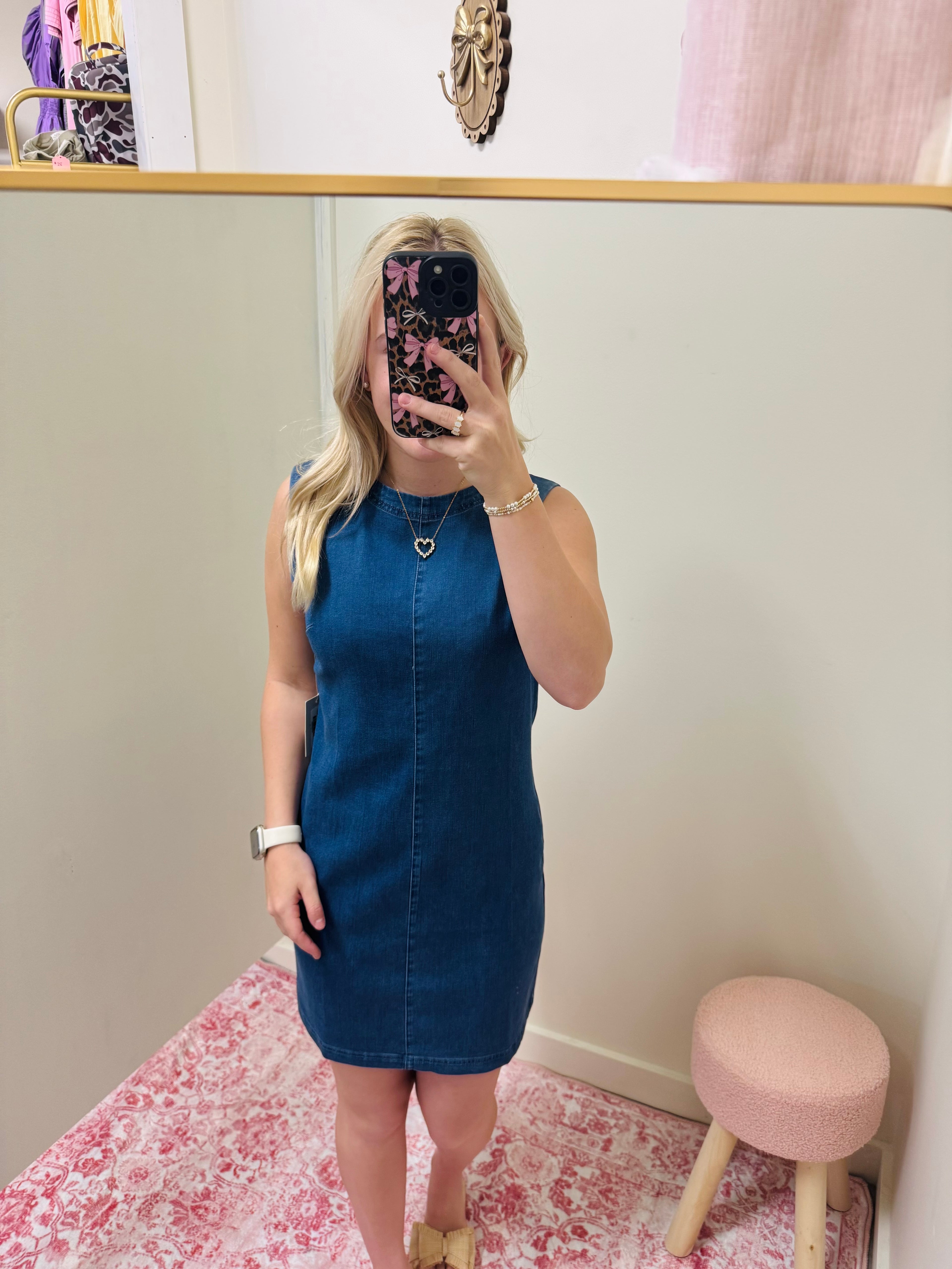 Soft Jean Mini Dress