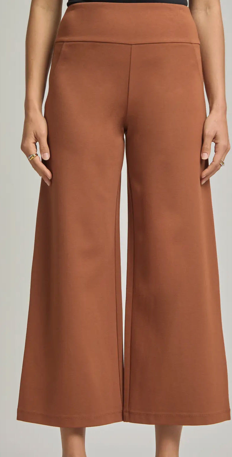 Plus Wide Rust Cropped Pants