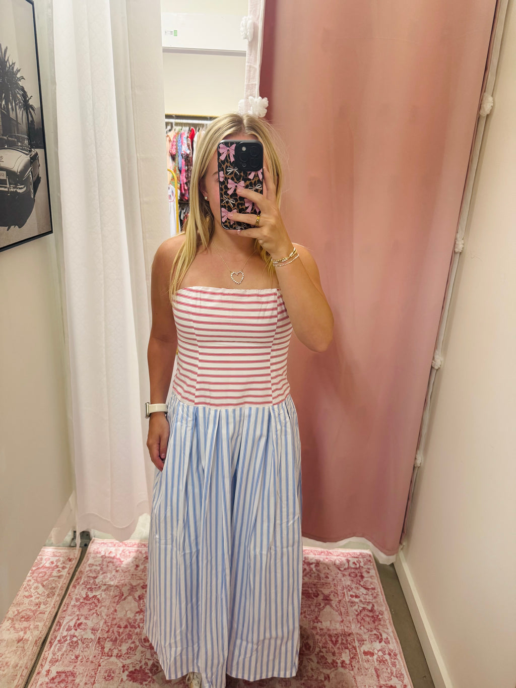 Red White And Blue Stripe Dress