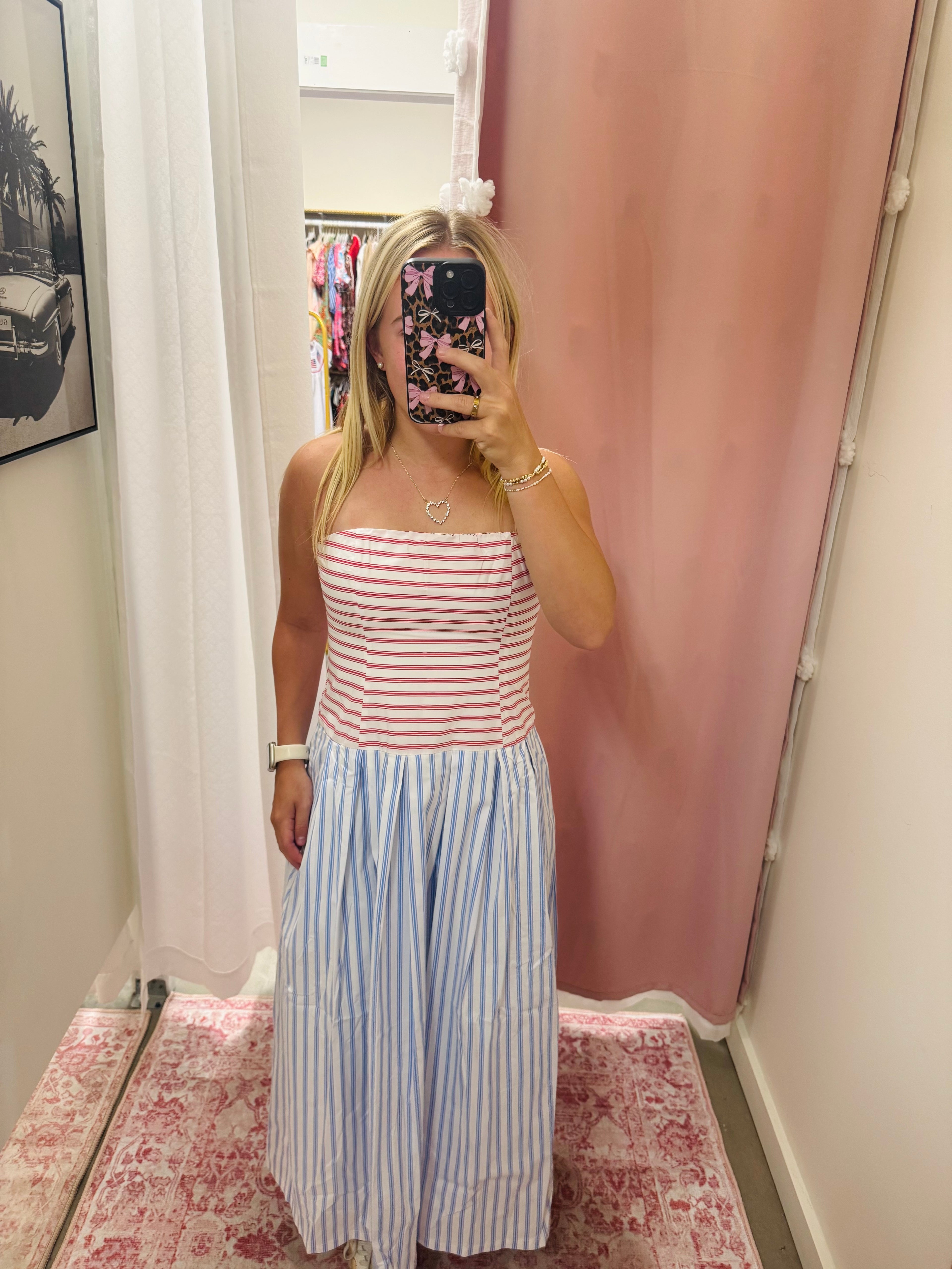 Red White And Blue Stripe Dress