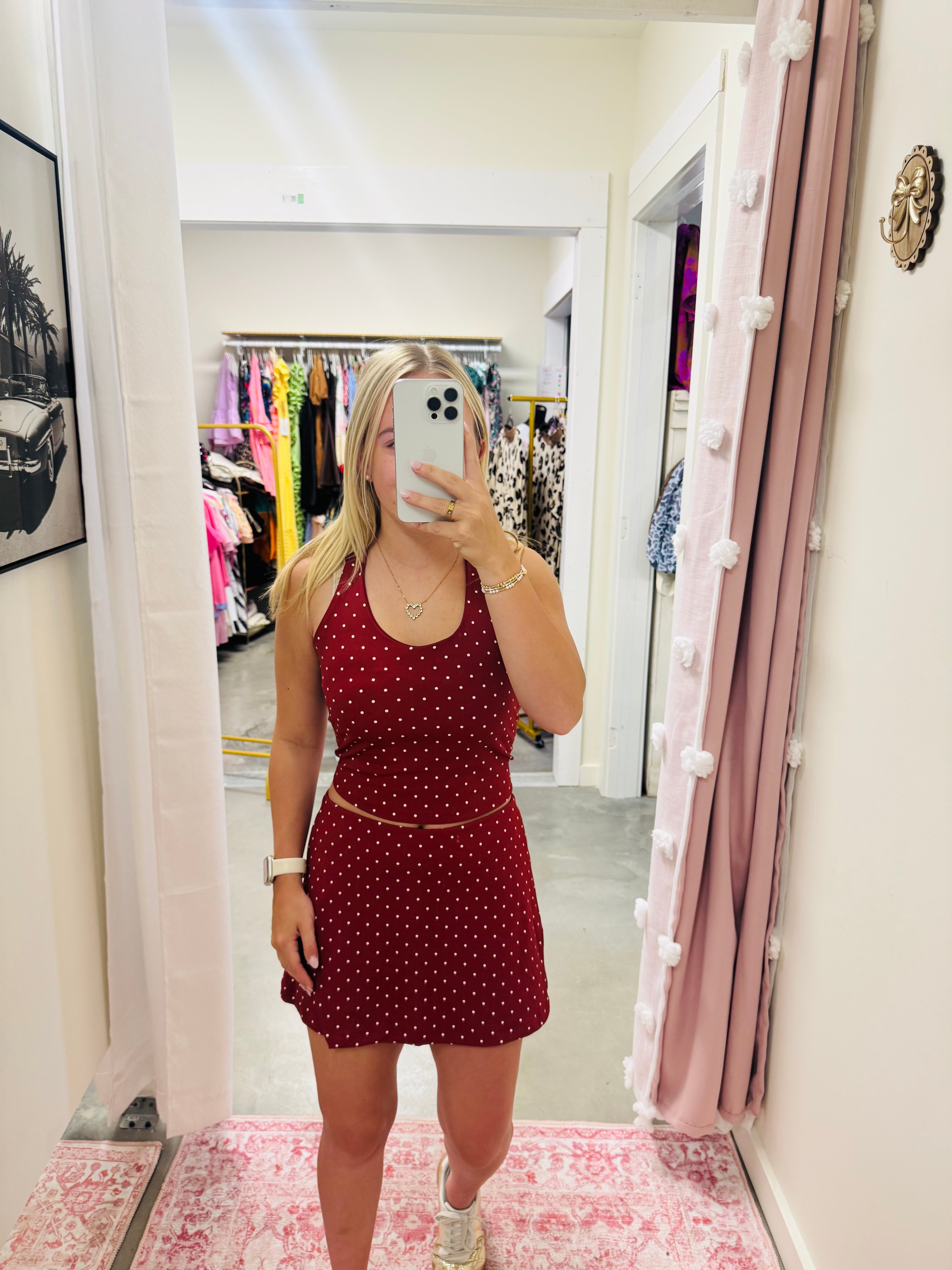 Cherry Polka Dot Set