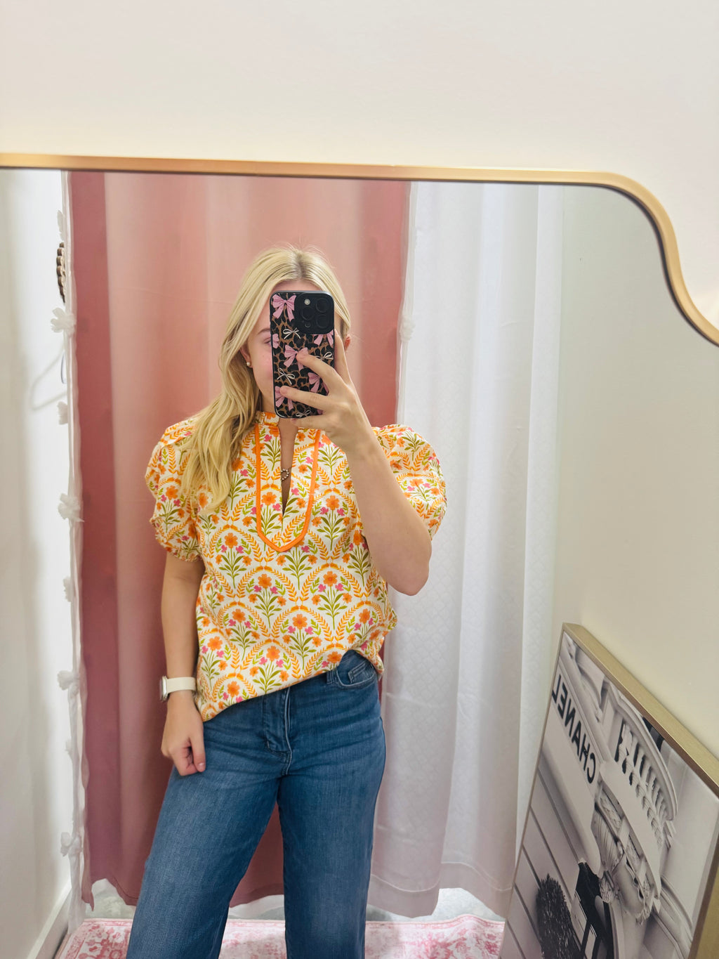 Bright Floral Blouse