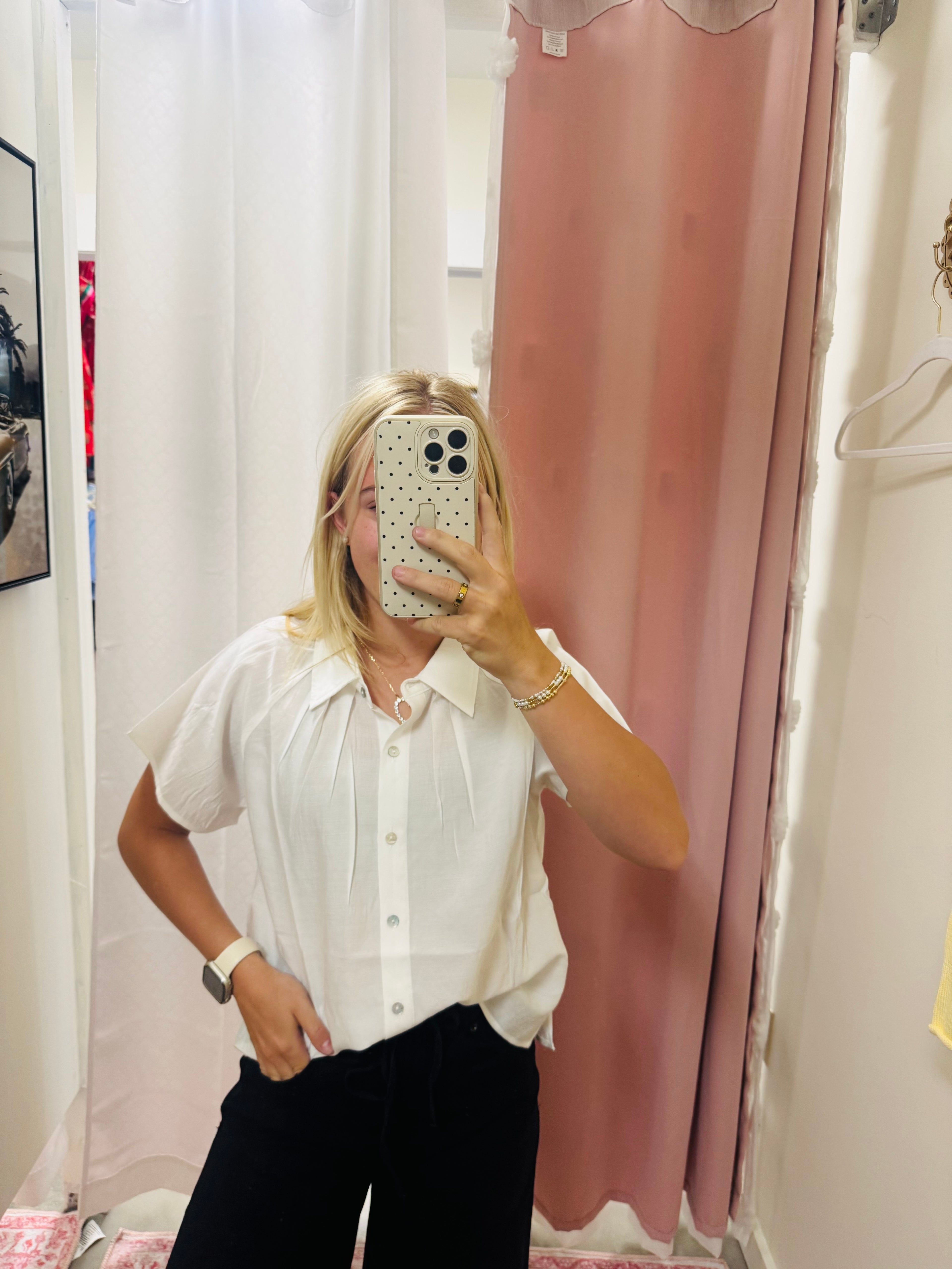 Simple In White Blouse
