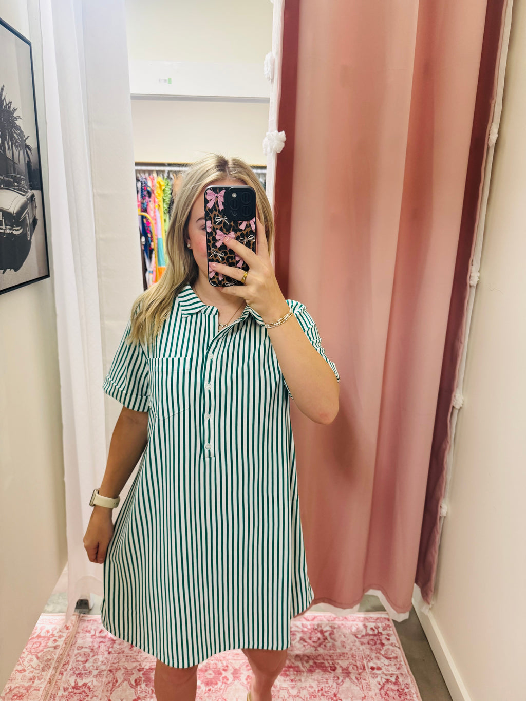 Kelly Green Throw On Dress