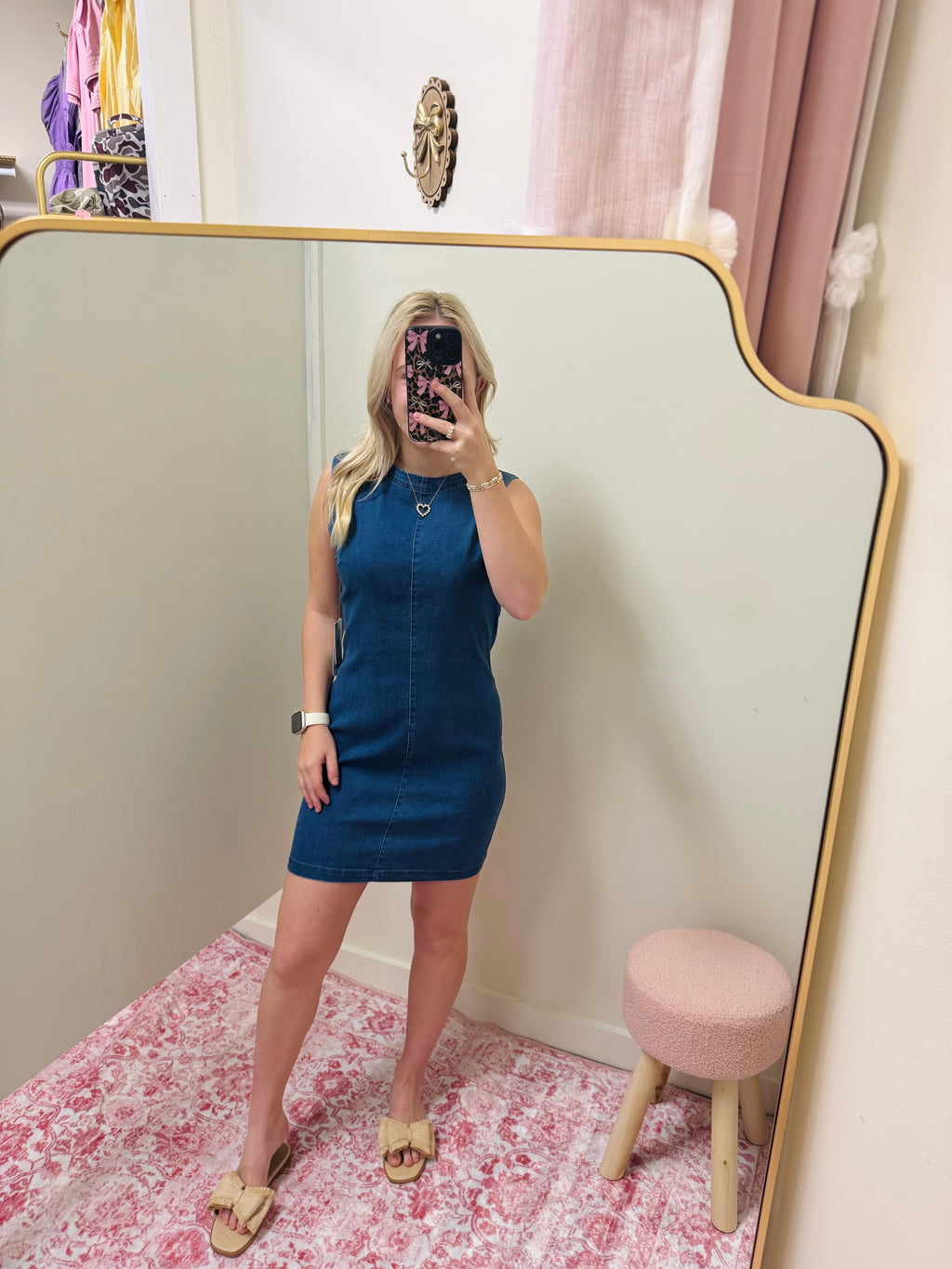 Soft Jean Mini Dress