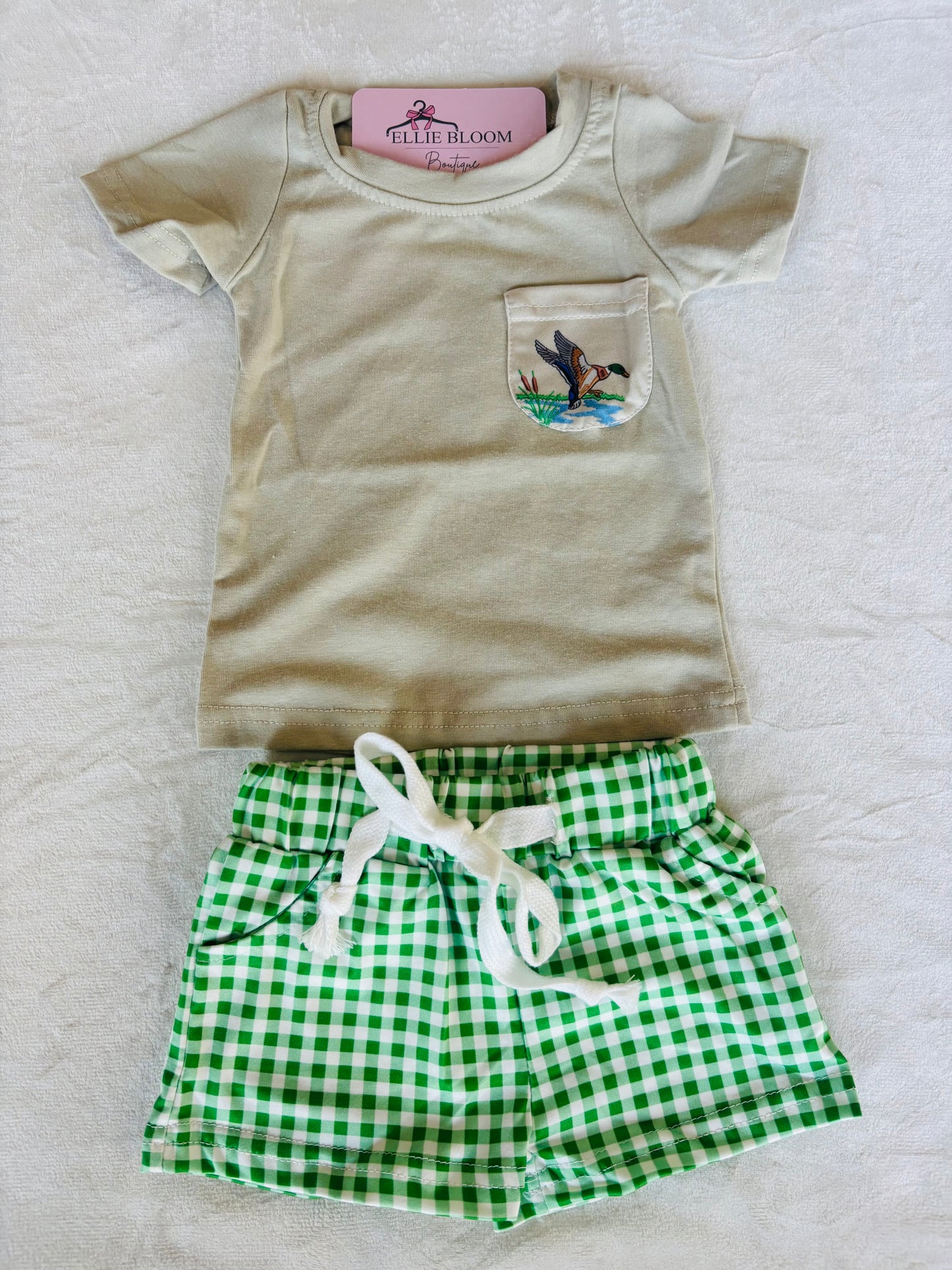 Boy Short Sleeve Duck Set