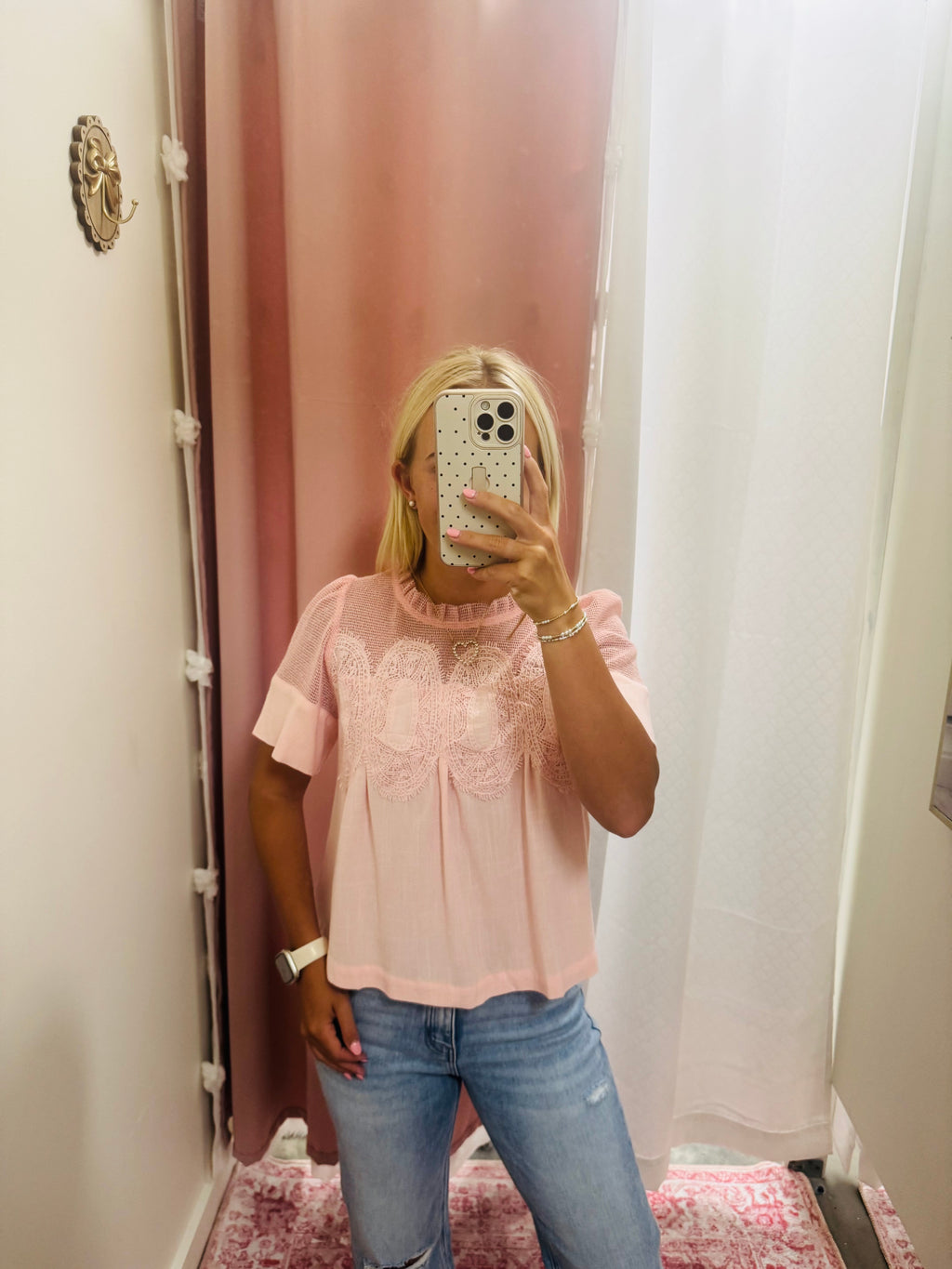 Blush Linen Top