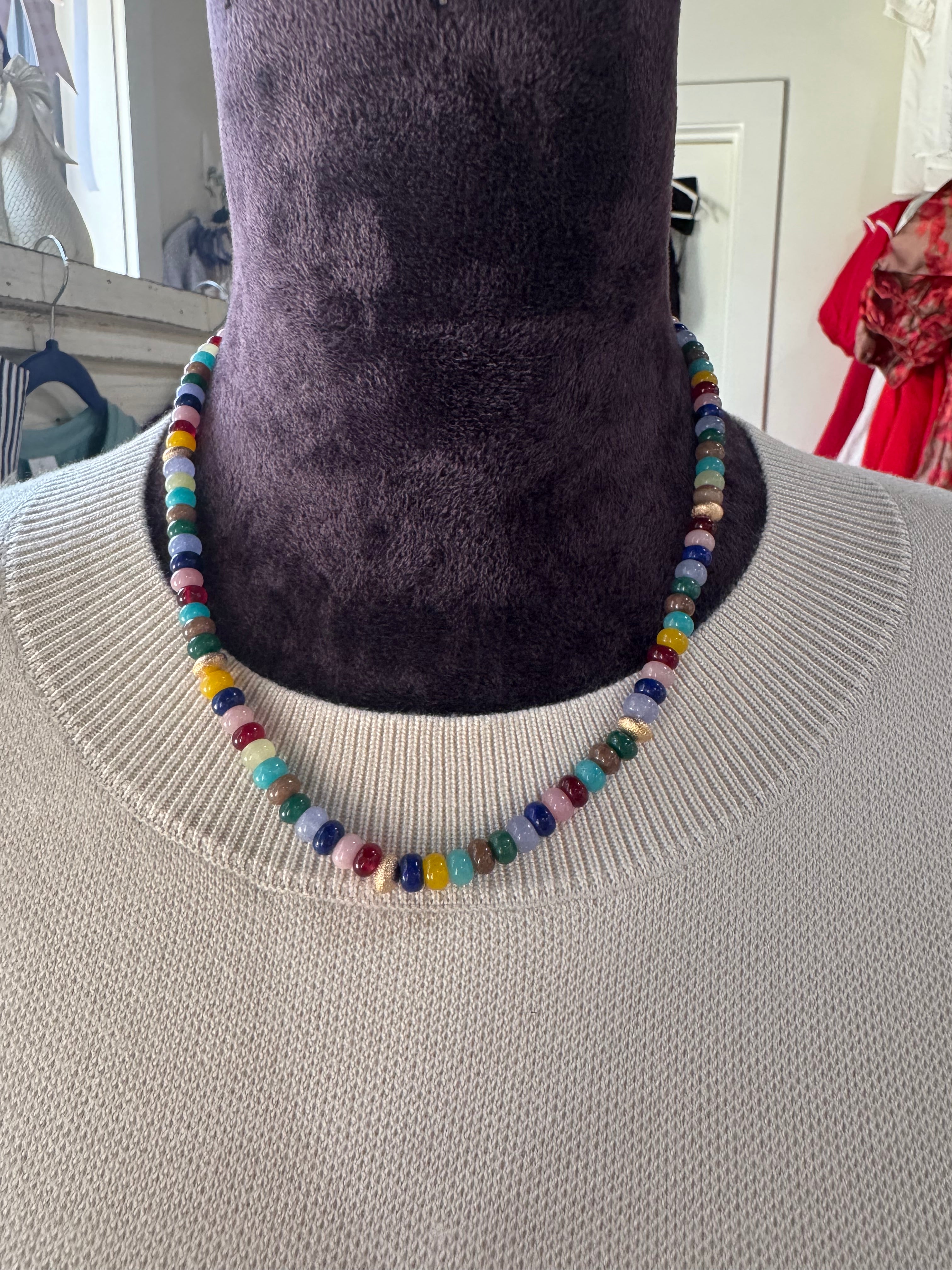 Deep Color Palette Necklace