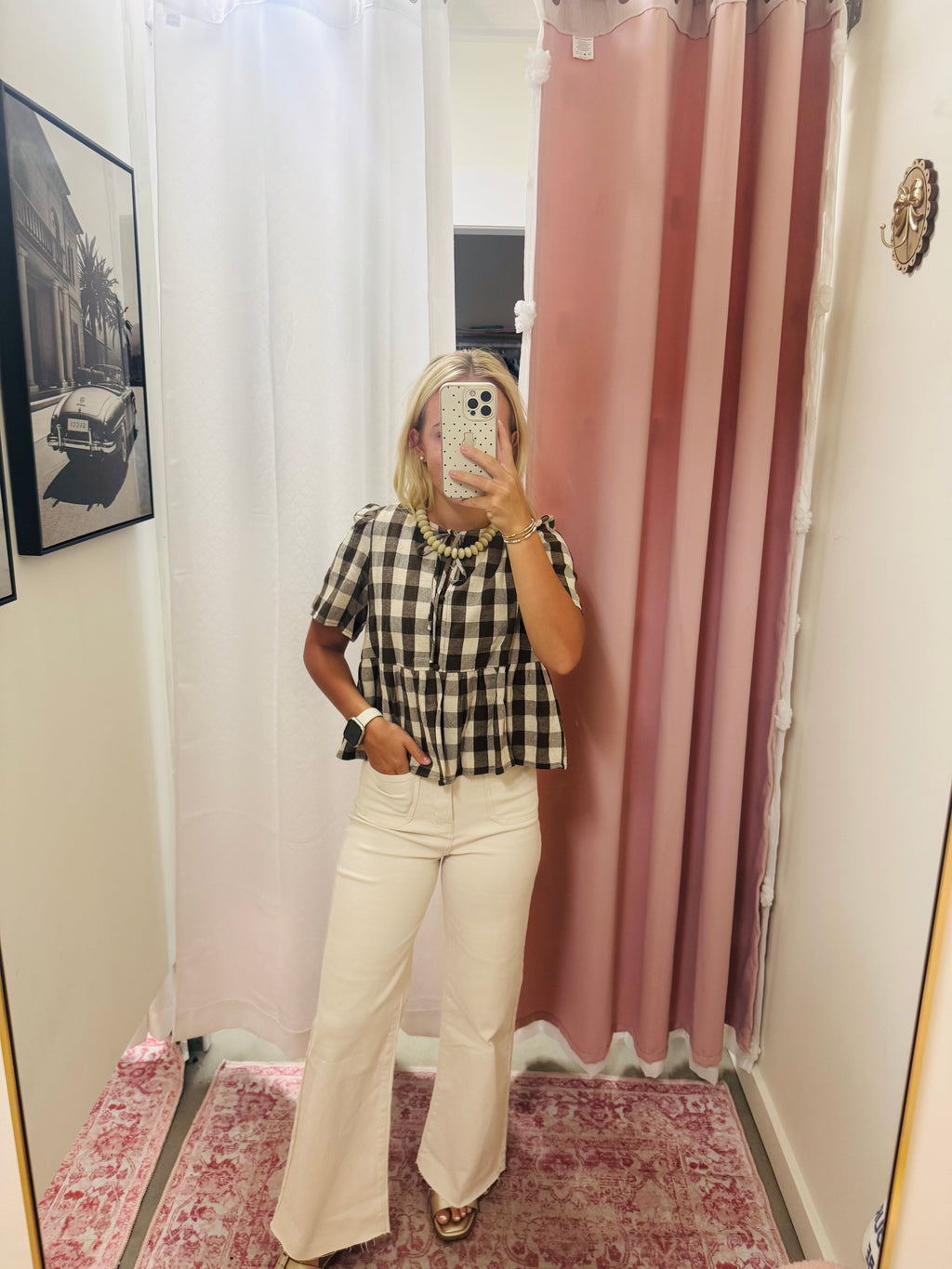 Cream Full Length Jeans