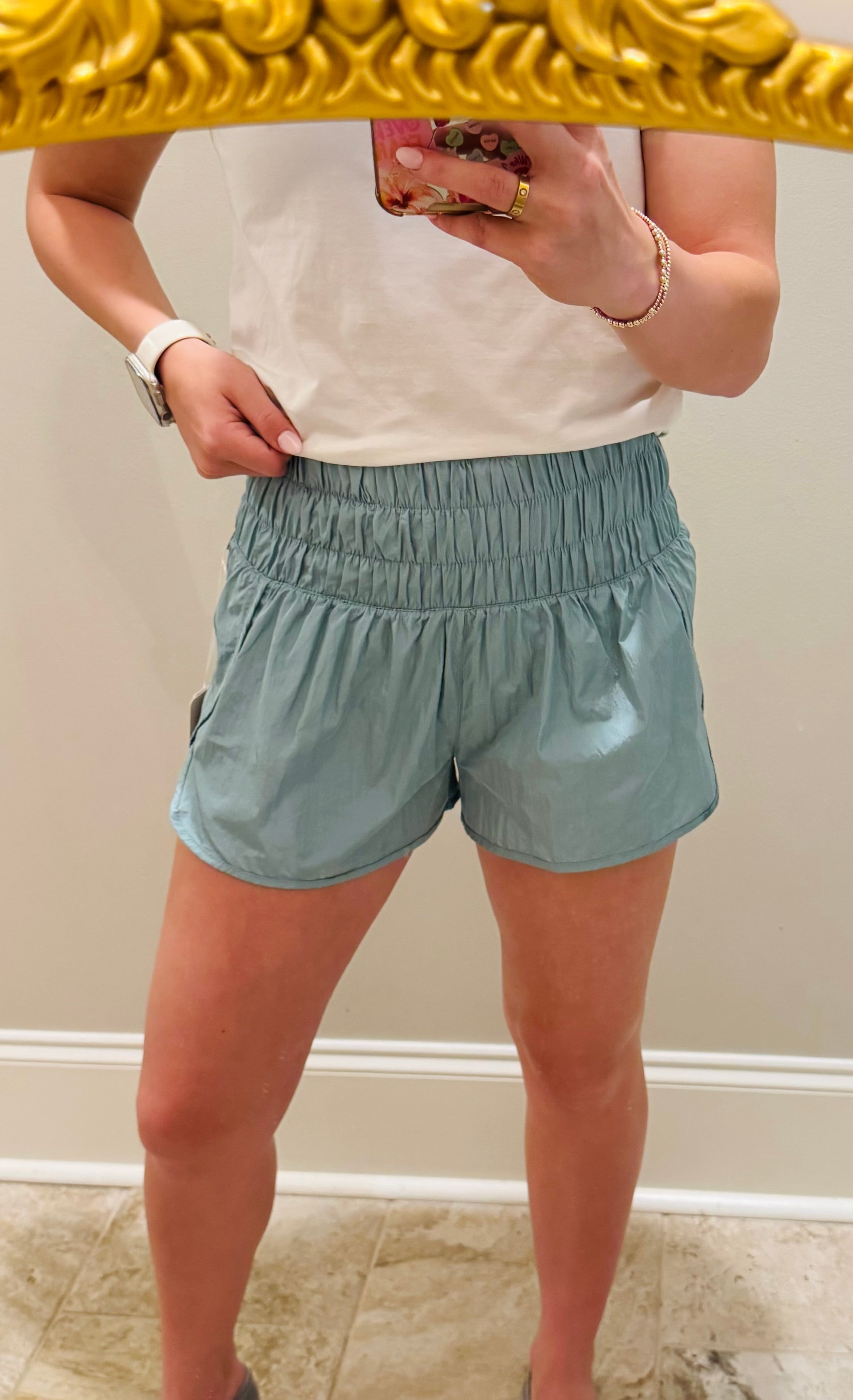 Teal Athletic Shorts